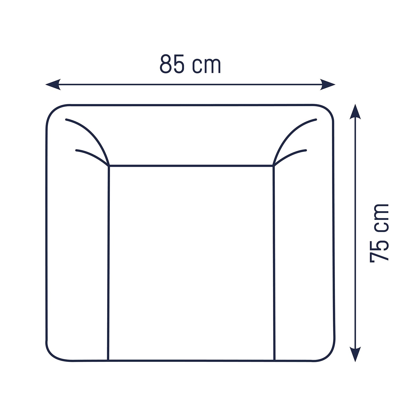 Julius Zöllner Wickelauflage Softy 85x75 cm - Wickelunterlage - wasserdicht und abwischbar - Made in Germany – Oeko-Tex Standard 100 – Schmusebär