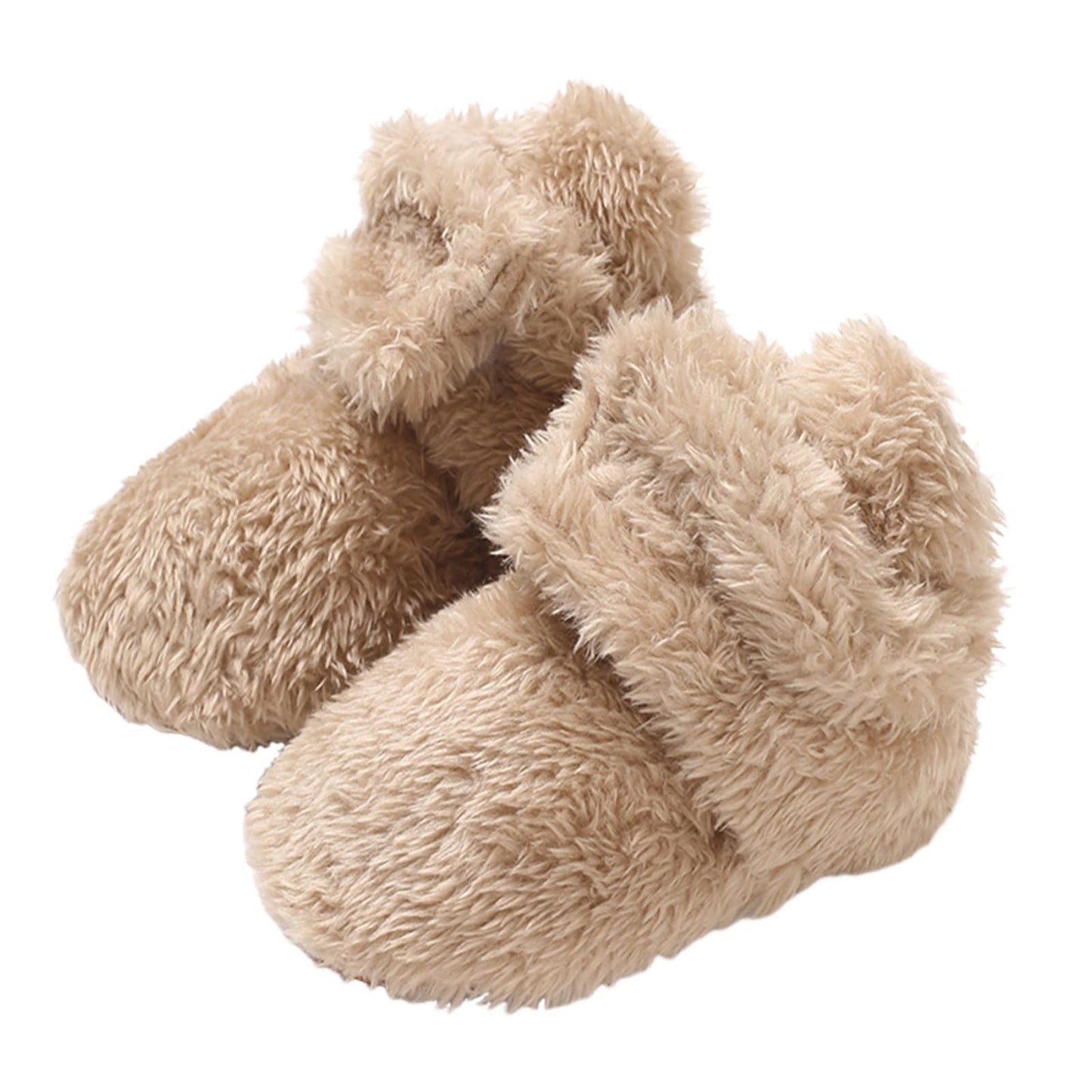 TMEOG Baby Winter Shoes Thermal Baby Shoes Crawling Shoes Fleece Baby Boots Non-Slip Warm Booties Baby Boots Lined Newborn Walk Shoes for Girls Boys 0-18 Months