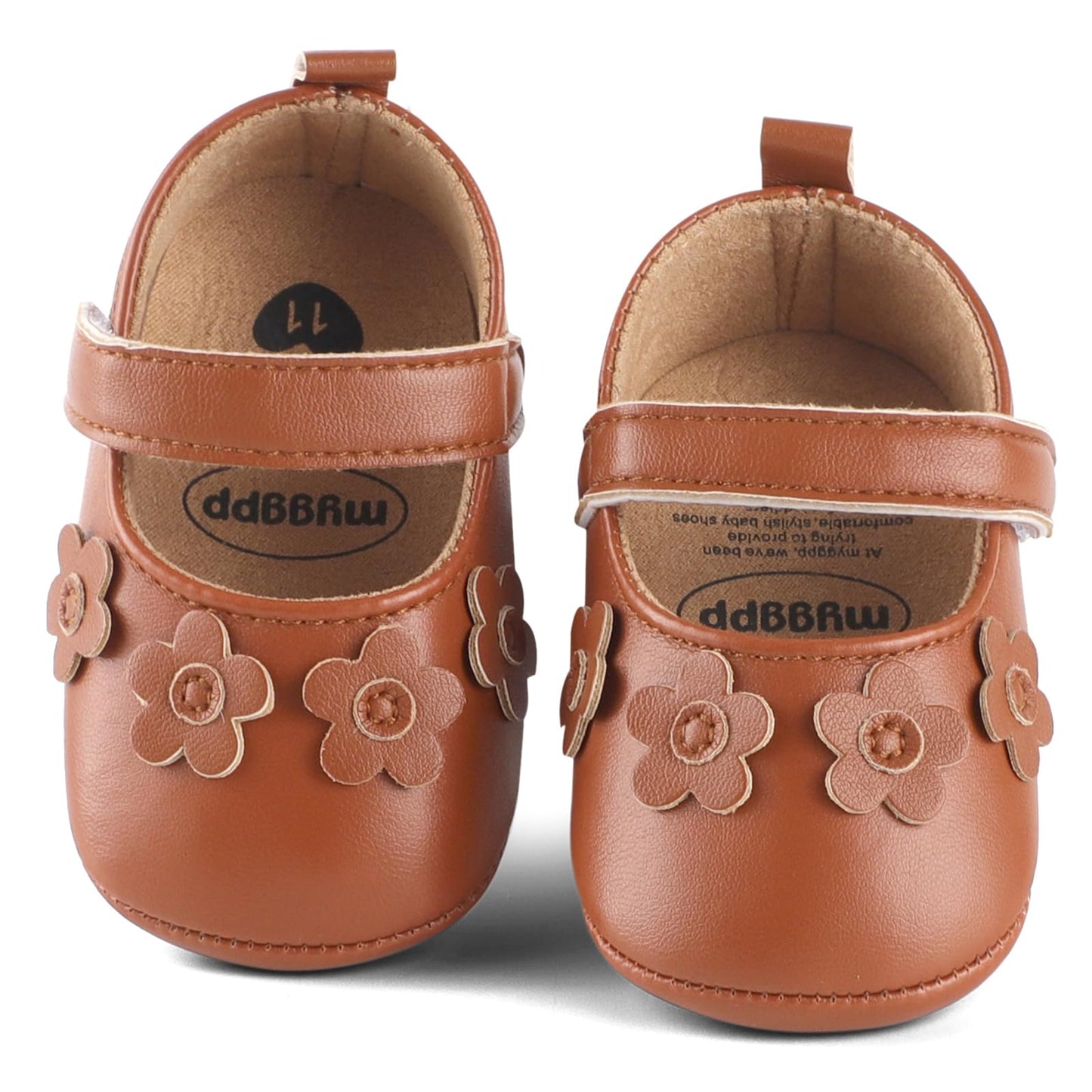 MASOCIO Baby Lauflernschuhe Krabbelschuhe Mädchen Kleinkind Rutschfesten Lederpuschen Babyschuhe 3-18 Monate
