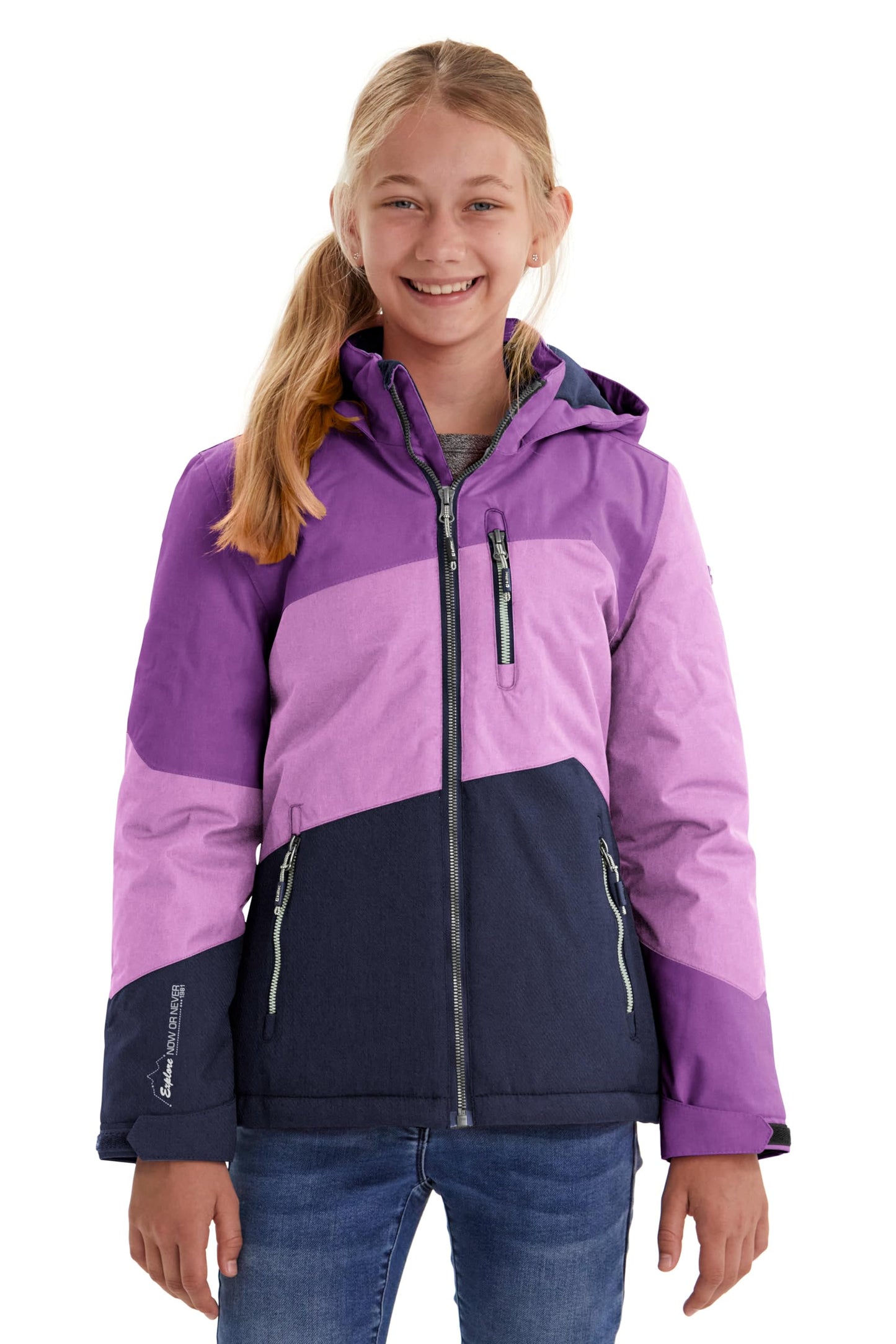killtec Girls' Lynge Grls Jckt B Functional Jacket with Hood