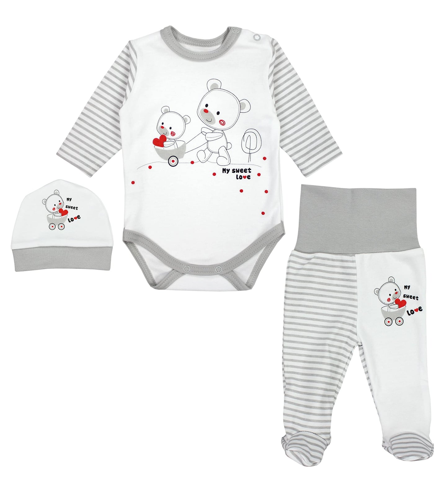 TupTam 3-Piece Unisex Baby Clothing Set with Print