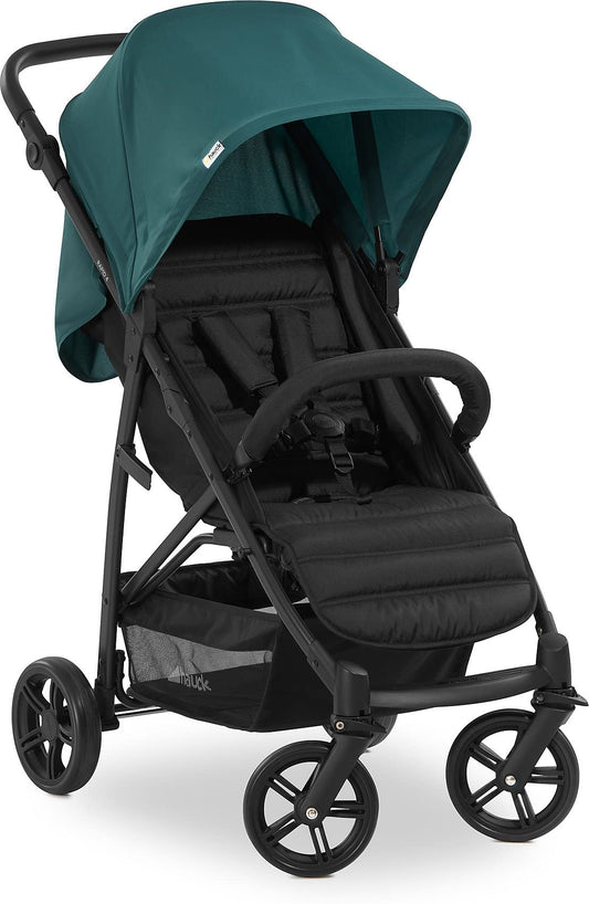hauck Rapid 4, Grey - Pushchair from Birth up to 22 kg, Plastic Wheels, Compact & One Hand Folding, Height-Adjustable, Fully Reclining