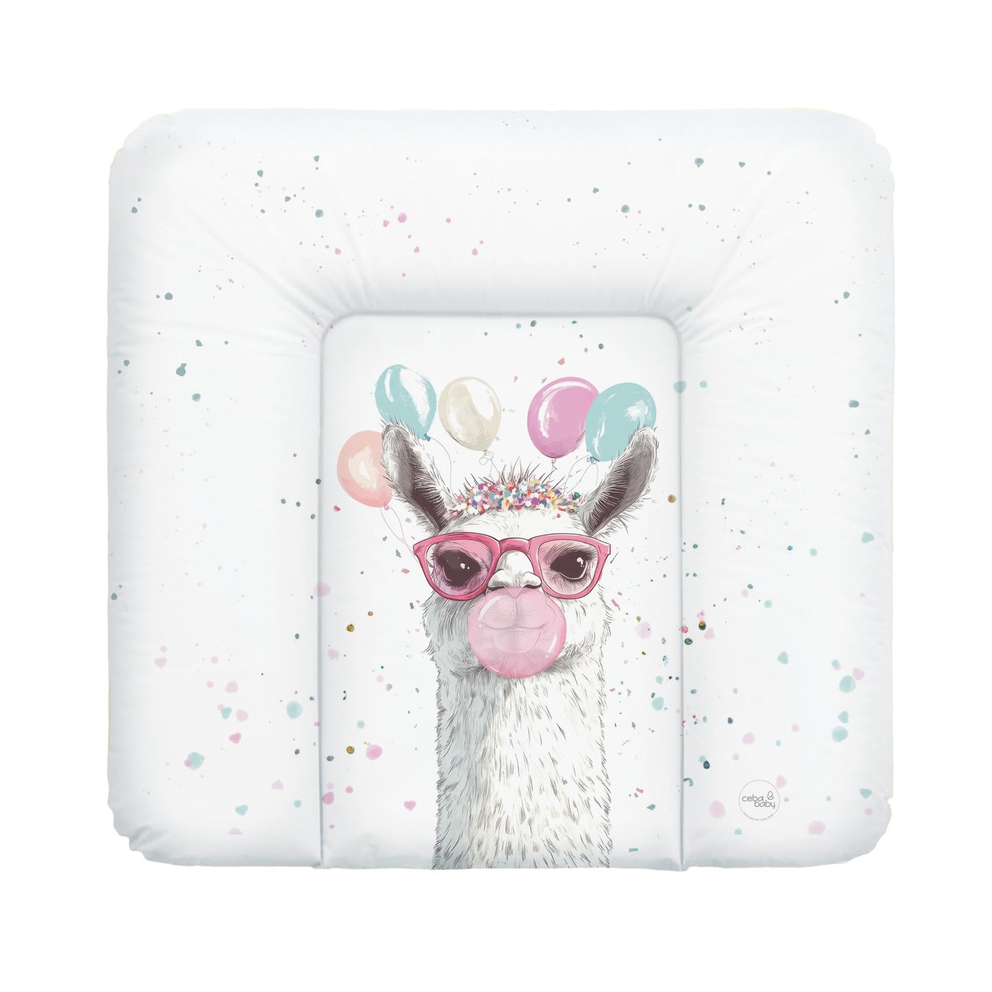 Ceba Baby® weiche Wickelauflage 50x70 cm - Baby Wickelunterlage - Wickeltischauflage für Junge und Mädchen - Wasserdicht, abwaschbar - OEKO-TEX® Standard 100 - Made in EU - Waldfreunde