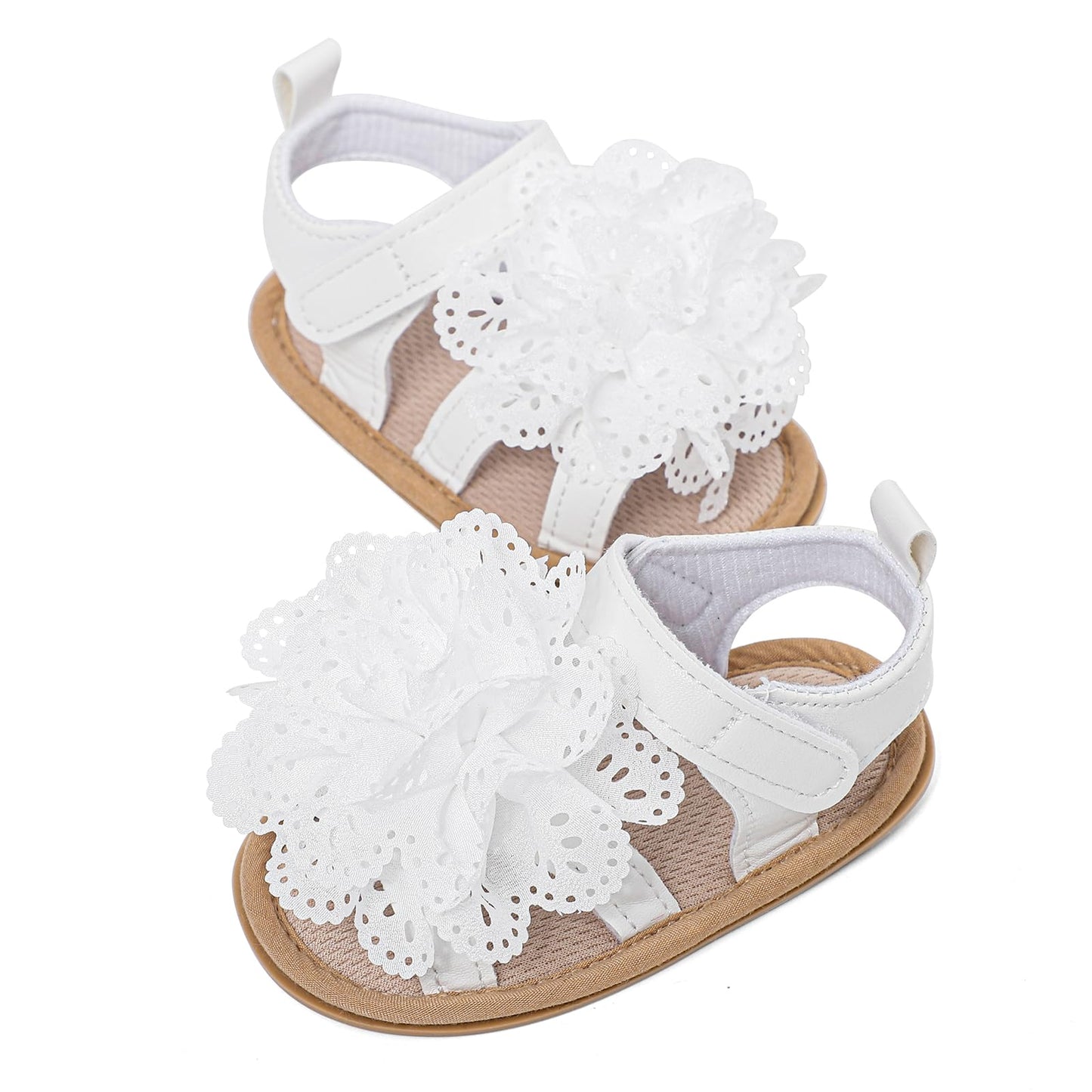 LACOFIA Babyschuhe für Mädchen – Sommerblumen Sandalen für Kleinkinder