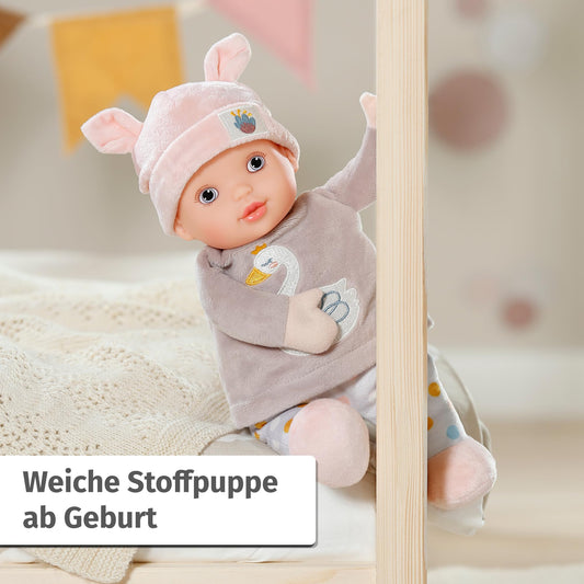 Baby Annabell for Babies Sweetie Mauve 30cm, weiche 30cm große Puppe aus Stoff mit integrierter Rassel, für Neugeborene, 710715 Zapf Creation