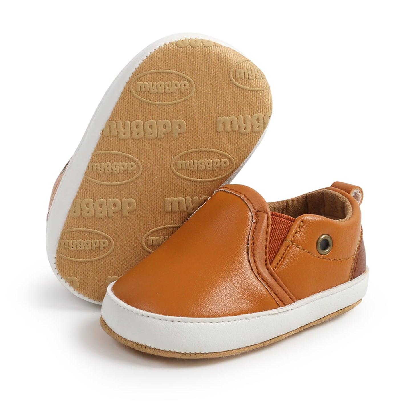 RVROVIC Babyschuhe Anti-Rutsch Oxford Loafer Flats für Jungen und Mädchen aus PU Leder mit weicher Sohle