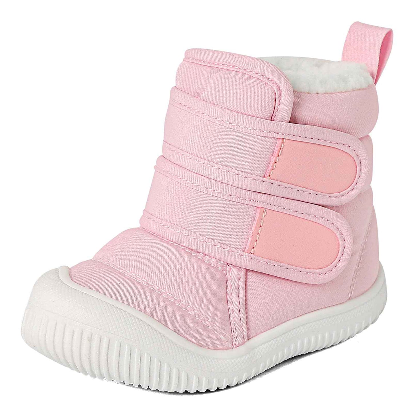 MASOCIO Winter Shoes Baby Boots Boys Girls Toddler Winter Boots Plush Flat Rubber Non-Slip Size 19-27 EU