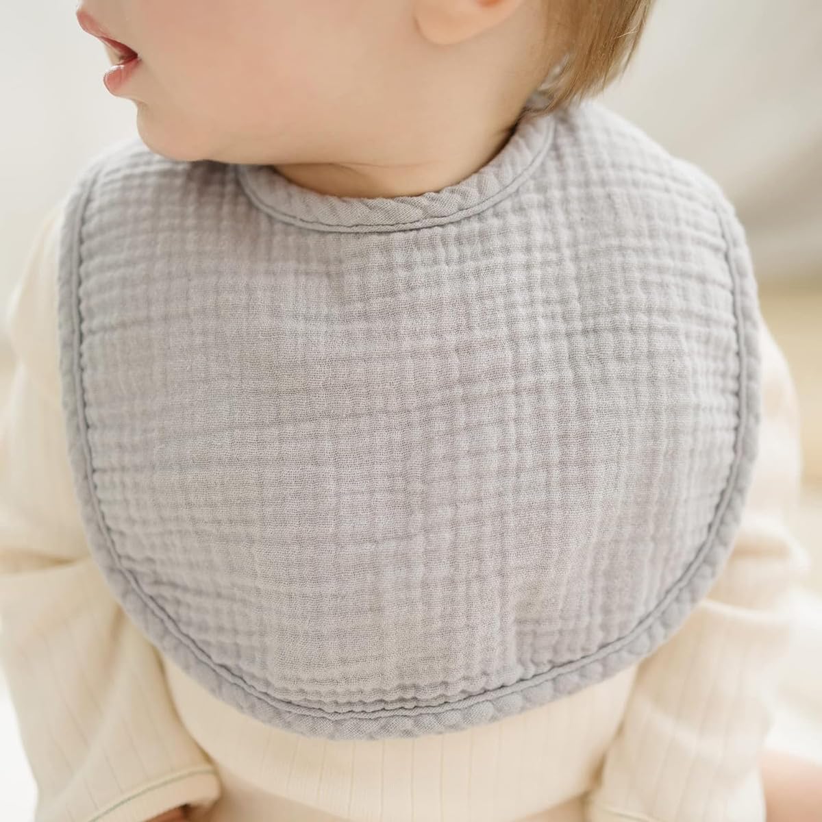 SLOSH Lätzchen Baby Für Neugeborene Babylätzchen für Babys und Kleinkinder Jungen und Mädchen Unisex Set Druckknopf