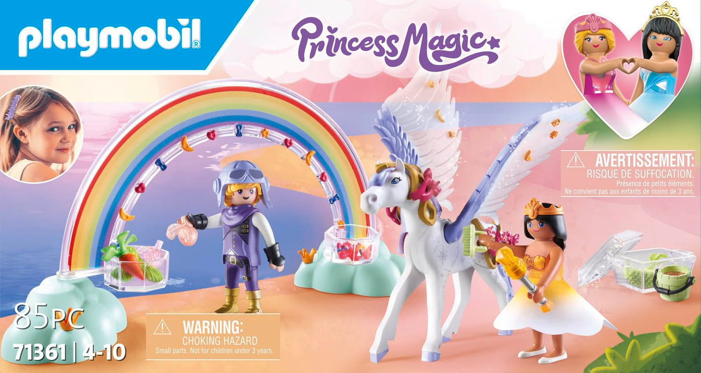 PLAYMOBIL Princess Magic 71360 Heavenly Baby Cloud, Magic Nursery in the Clouds, Includes Baby Cradle, Rocking Horse, Teddy Bear and More, Toy for Children from 4 Years