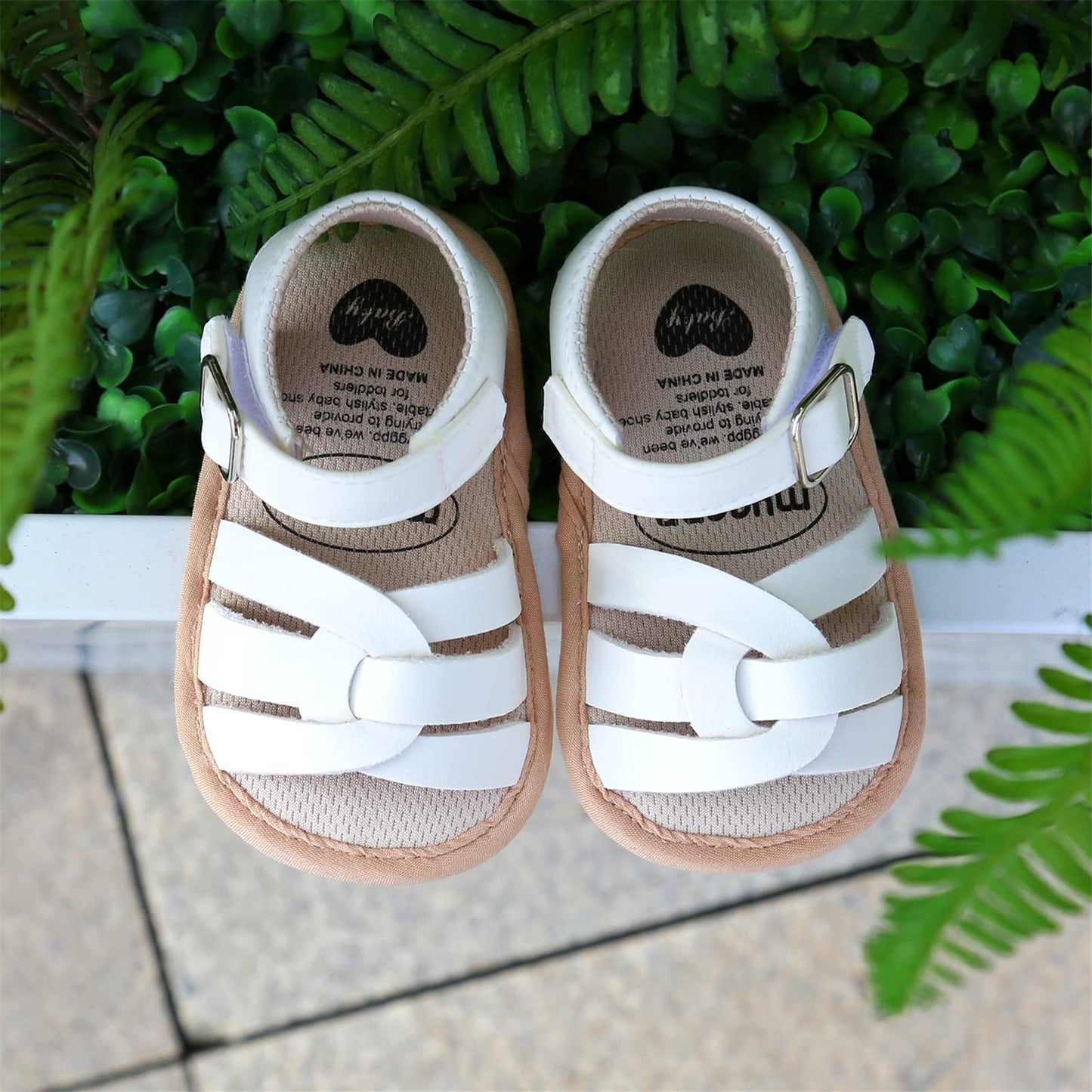 Babyschuhe RVROVIC Sandalen für Jungen und Mädchen mit weichem Sohlen, leichten Sommer-Schuhen und Schleifen-Knoten für Kleinkinder, ideal für den Outdoor-Gang.