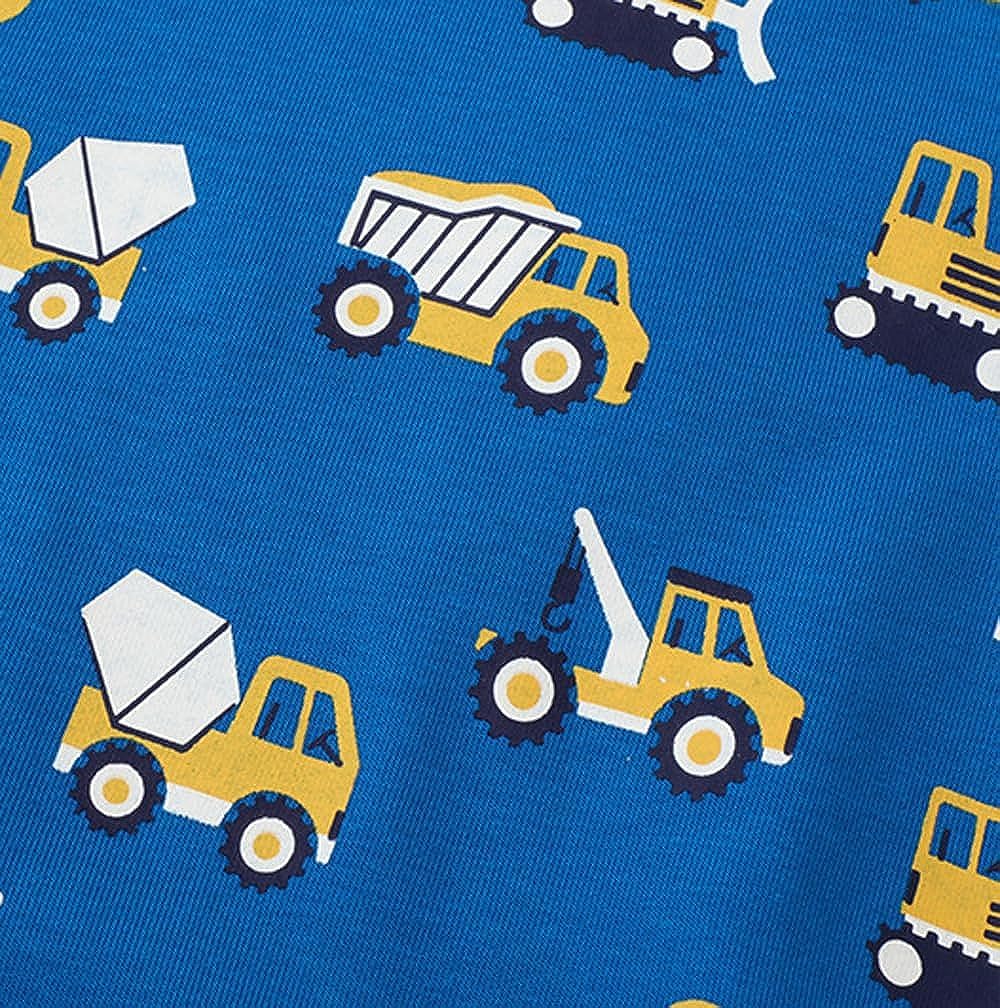 EULLA Children's Boys' Pullover Sweatshirt Long Sleeve Cotton Dinosaur Excavator Tractor Planets Winter Tops 1-7 Years 92 98 104 110 116 122