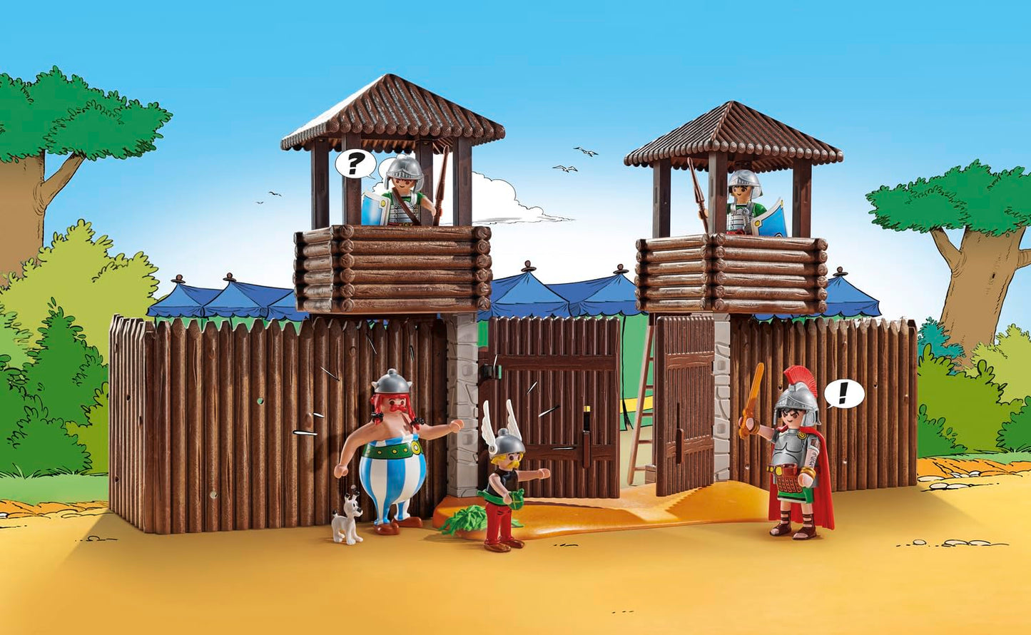 PLAYMOBIL Asterix 71542 Roman Camp, Exciting Conquest of the Camp by the Gauls, Includes Magic Potion for More Body Strength, Detailed Toy for Children from 5 Years