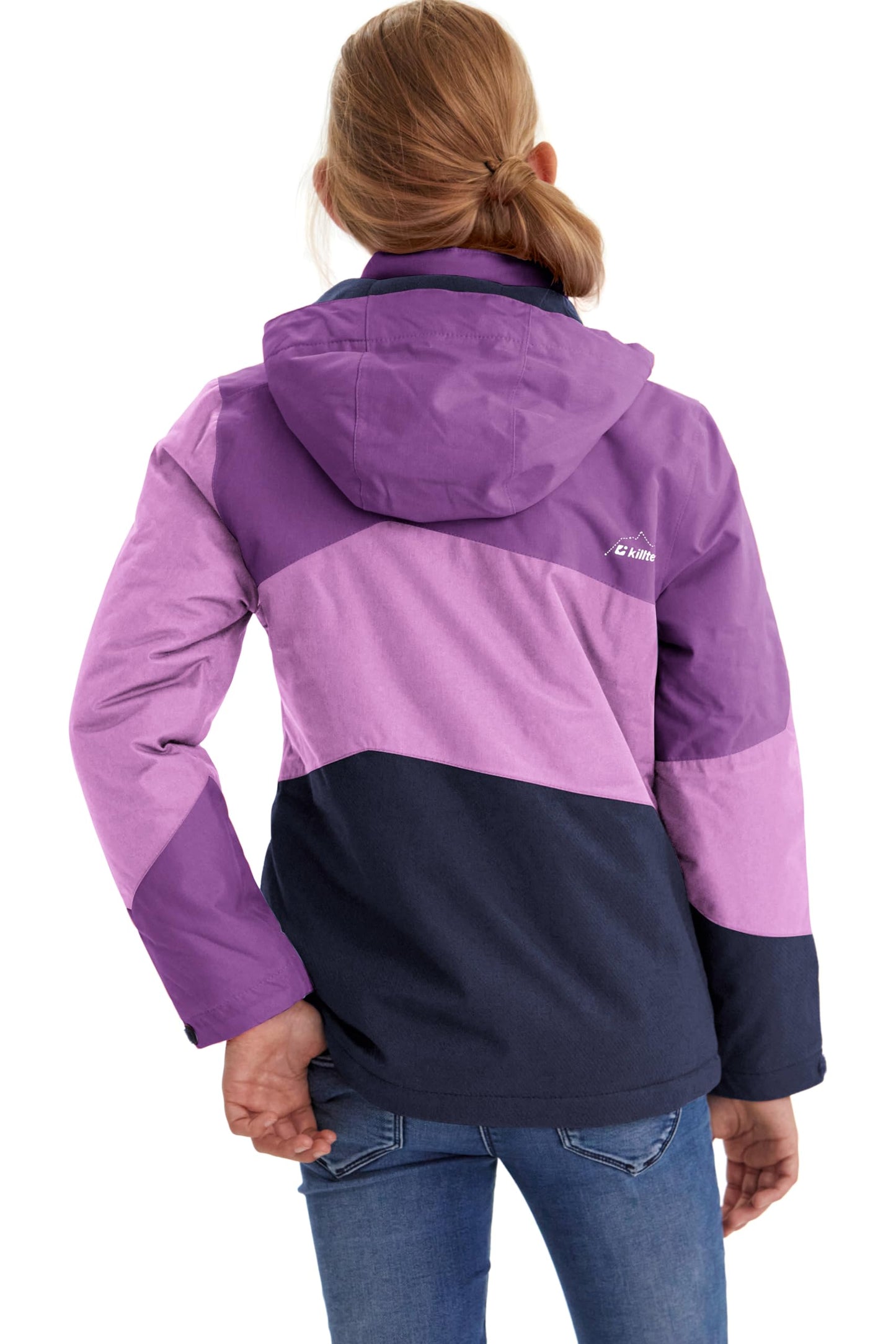 killtec Girls' Lynge Grls Jckt B Functional Jacket with Hood