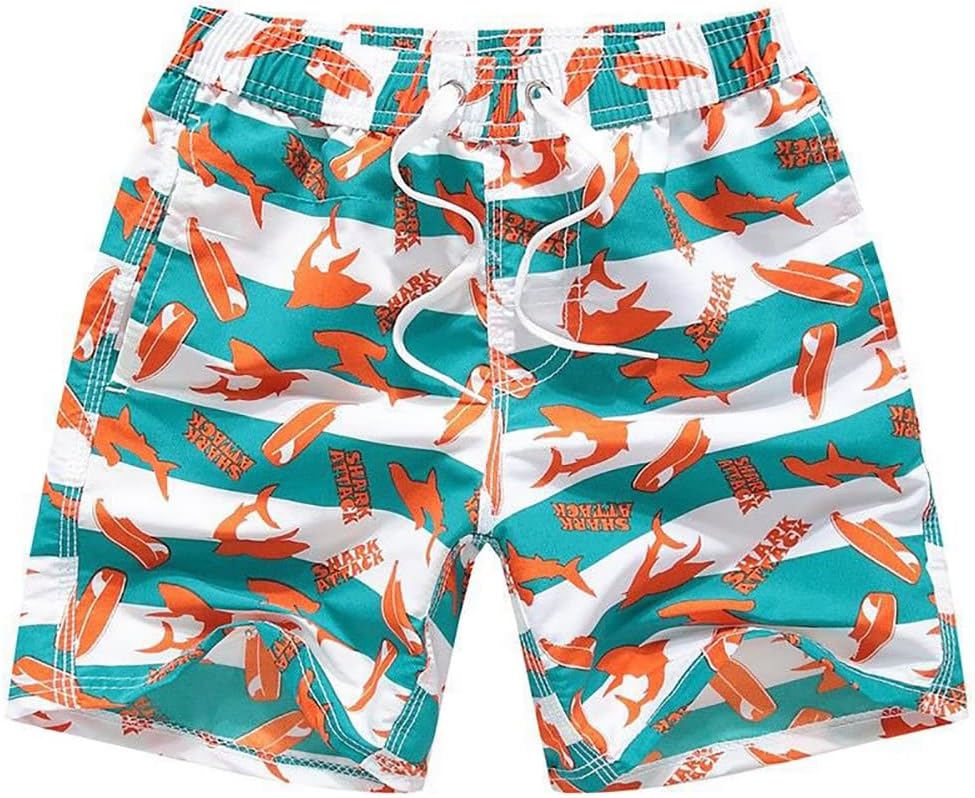 FedMois Jungen Badeshorts Schnelltrocknend Kinder Badehose Schwimmshorts
