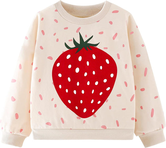 Gumyoss Sweatshirt Mädchen Pullover für Kinder Mädchen Baumwolle Sweater Kleinkind Mädchen Langarm Tops Alter 2-8 Jahre