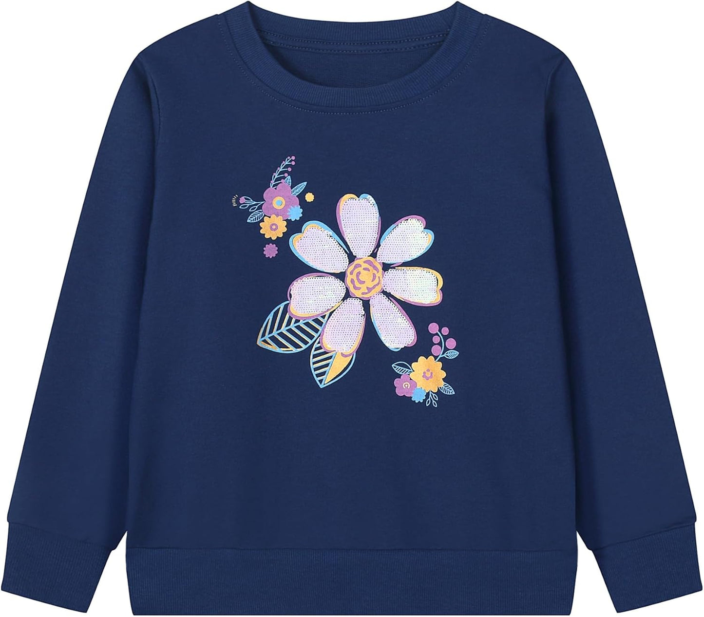 Gumyoss Sweatshirt Mädchen Pullover für Kinder Mädchen Baumwolle Sweater Kleinkind Mädchen Langarm Tops Alter 2-8 Jahre
