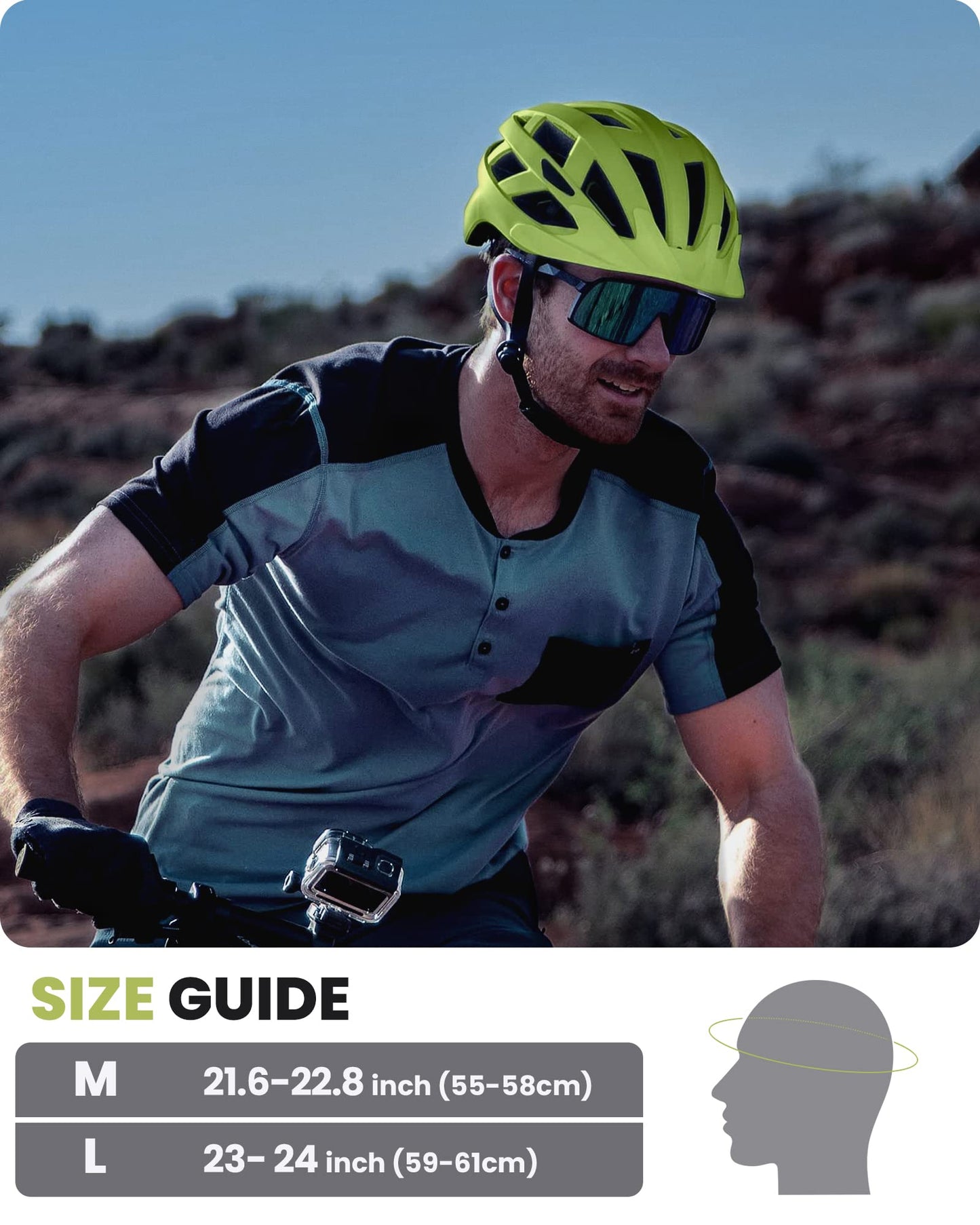 OutdoorMaster MIPS Fahrradhelm - Zwei herausnehmbare Innenfutter & Belüftung in Multi-Environment - Fahrradhelm in Mountain, Autobahn für Jugendliche & Erwachsene