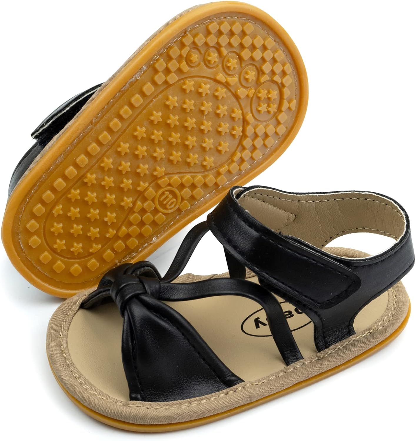 RVROVIC Babyschuhe für Jungen und Mädchen – Premium Weiche Anti-Rutsch Gummisohle für Säuglinge – Sommer Outdoor Sandalen für Kleinkind Erste Walker