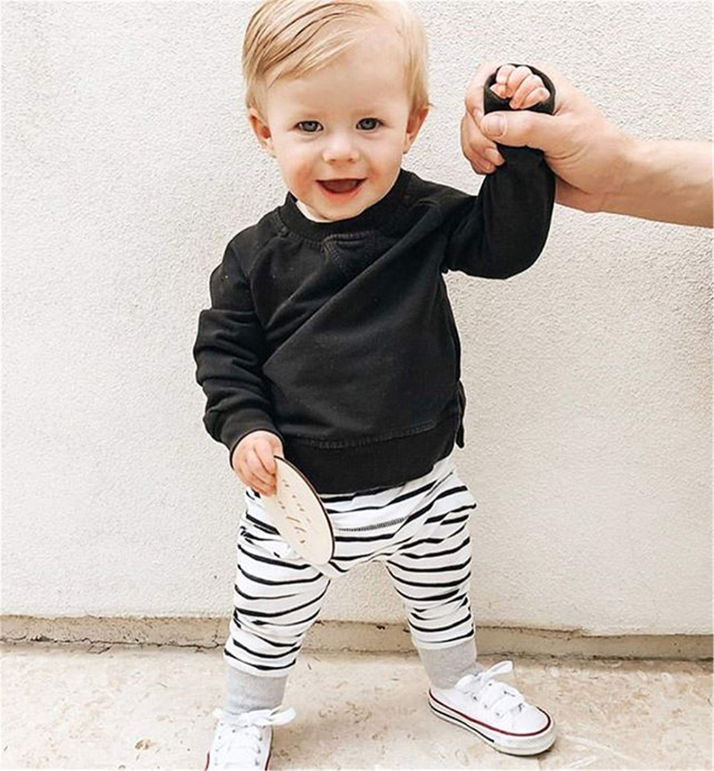 Geagodelia Baby Boys’ Clothing Set with Long Sleeve Top and Trousers