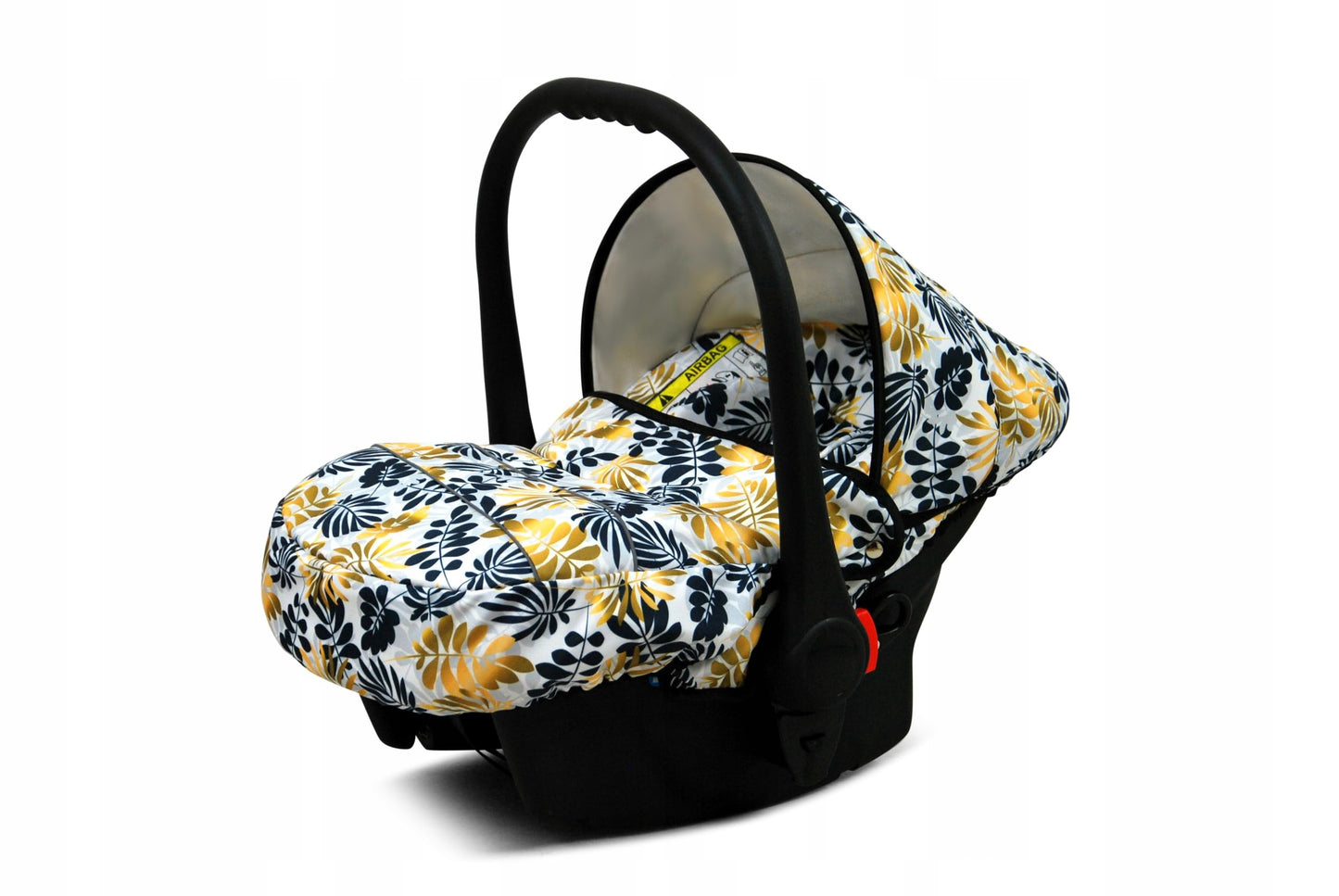 BabyLux Miracle 2-in-1 Baby Pushchair Deep and Pushchair with Accessories Adjustable and Foldable Aluminium Construction Waterproof Non-Removable Wheels Gold Leaf