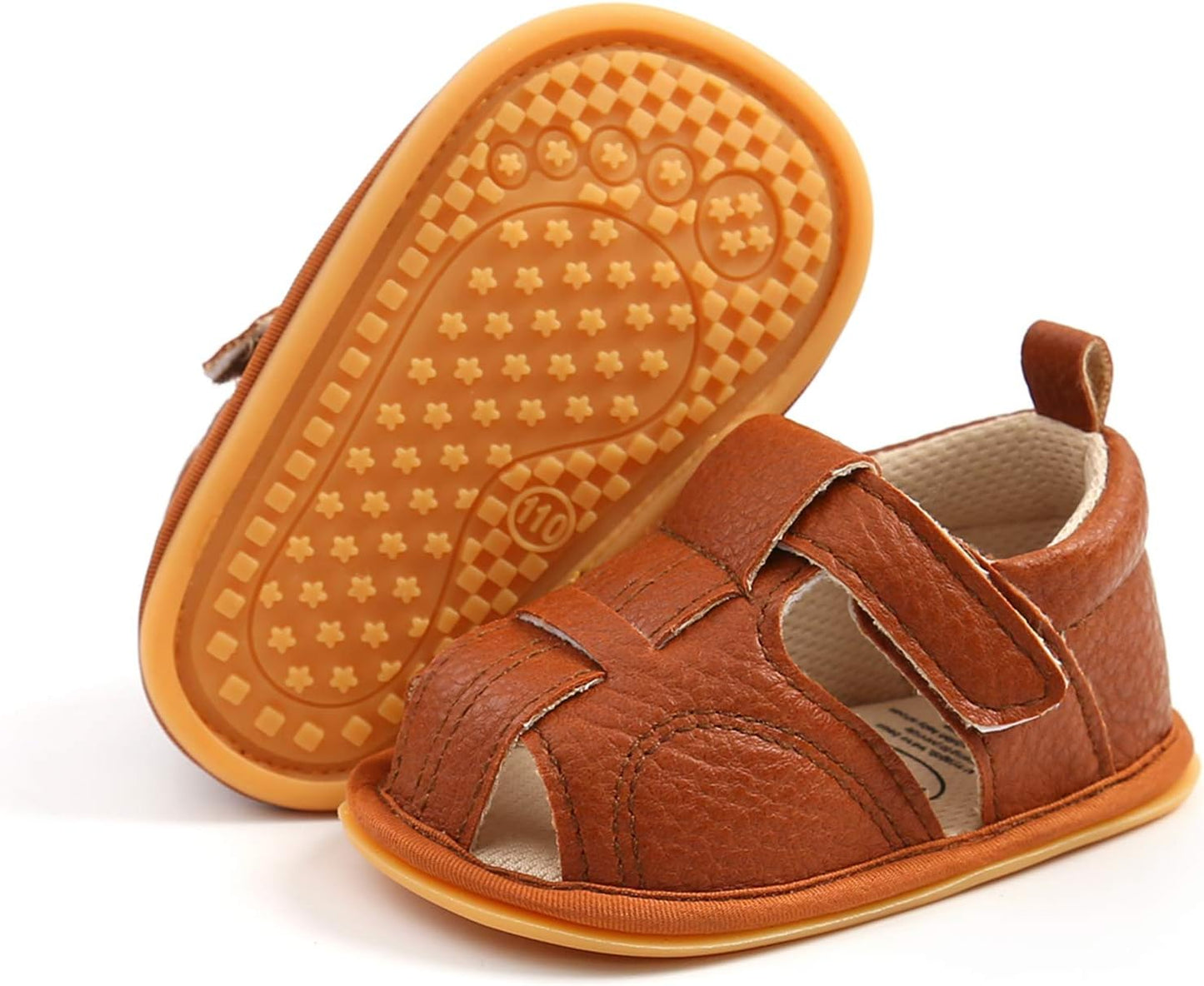 RVROVIC Babyschuhe für Jungen und Mädchen – Premium Weiche Anti-Rutsch Gummisohle für Säuglinge – Sommer Outdoor Sandalen für Kleinkind Erste Walker