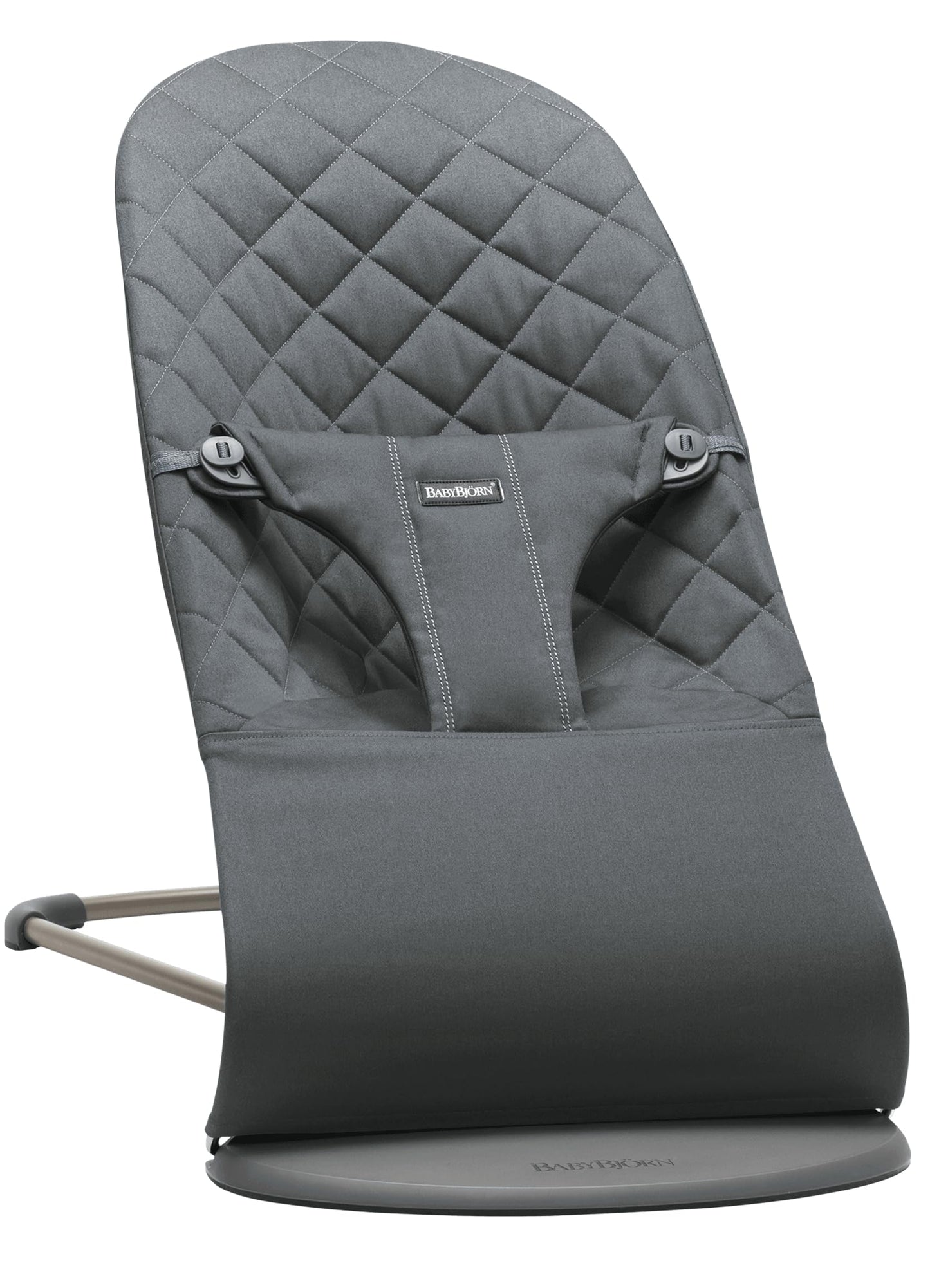 BabyBjörn Bliss Baby Bouncer, Woven, Classic Quilting, Sand Grey