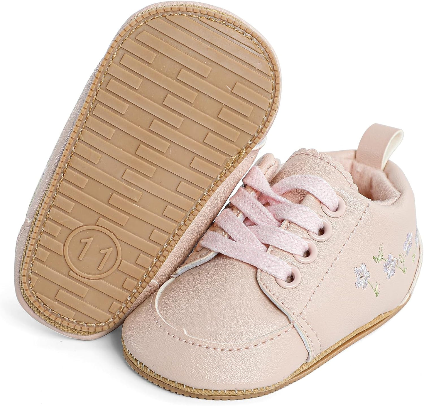 Cheerful Mario Baby Mädchen Schuhe Baby Ballerina Schuhe Lauflernschuhe Taufe Schuhe mit Bowknot PU Leder Babyschuhe