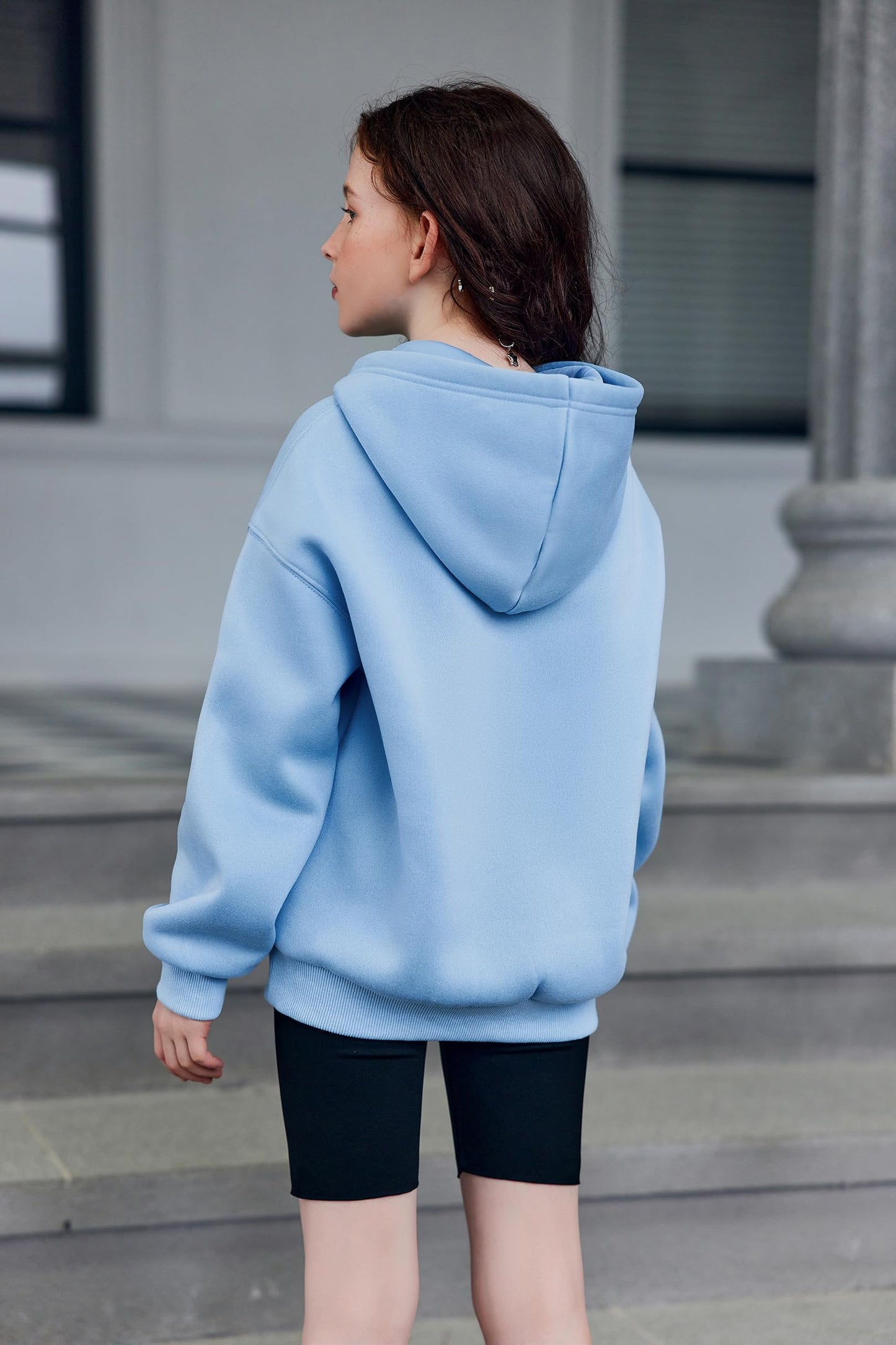 Arshiner Girls' Warm Fleece Children's Hoodie Winter Pullover with Pocket Sweatshirt for Girls 6-16 Years