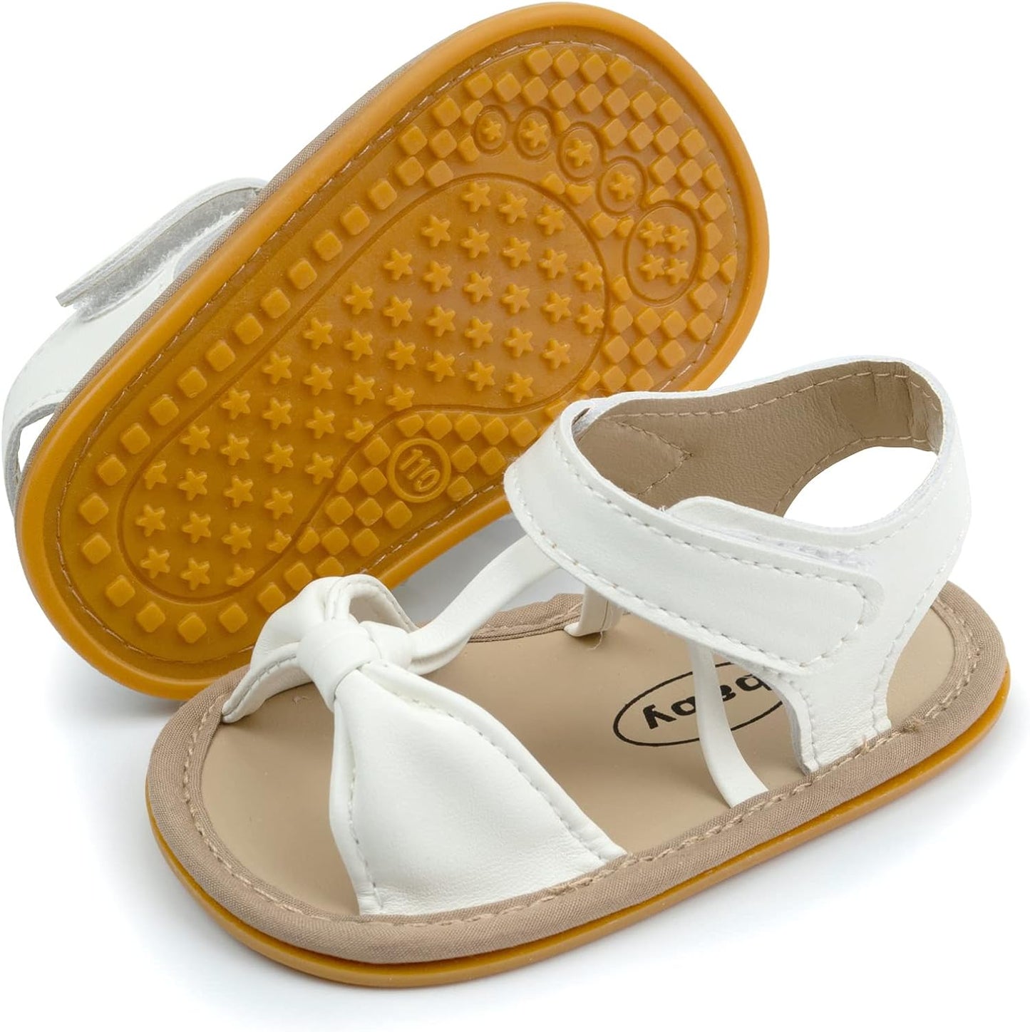 RVROVIC Babyschuhe für Jungen und Mädchen – Premium Weiche Anti-Rutsch Gummisohle für Säuglinge – Sommer Outdoor Sandalen für Kleinkind Erste Walker