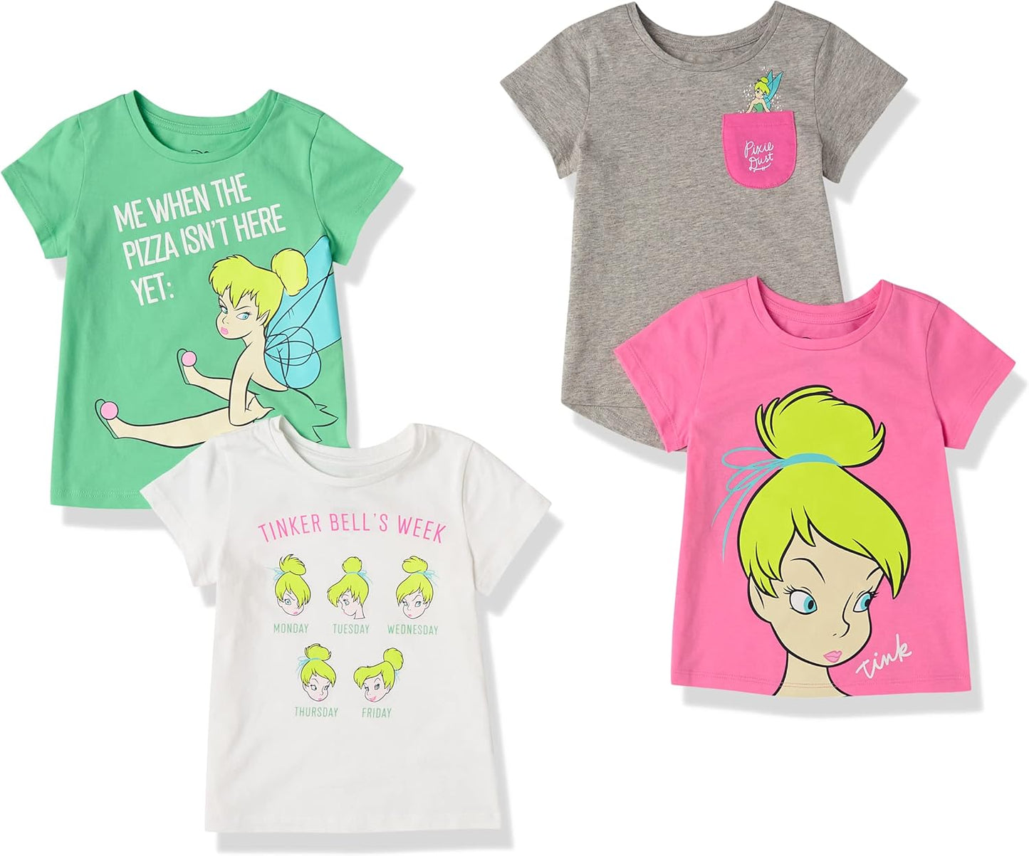 Essentials Disney | Marvel | Star Wars | Frozen | Princess Mädchen Kurzärmelige T-Shirts, Multi-Packs