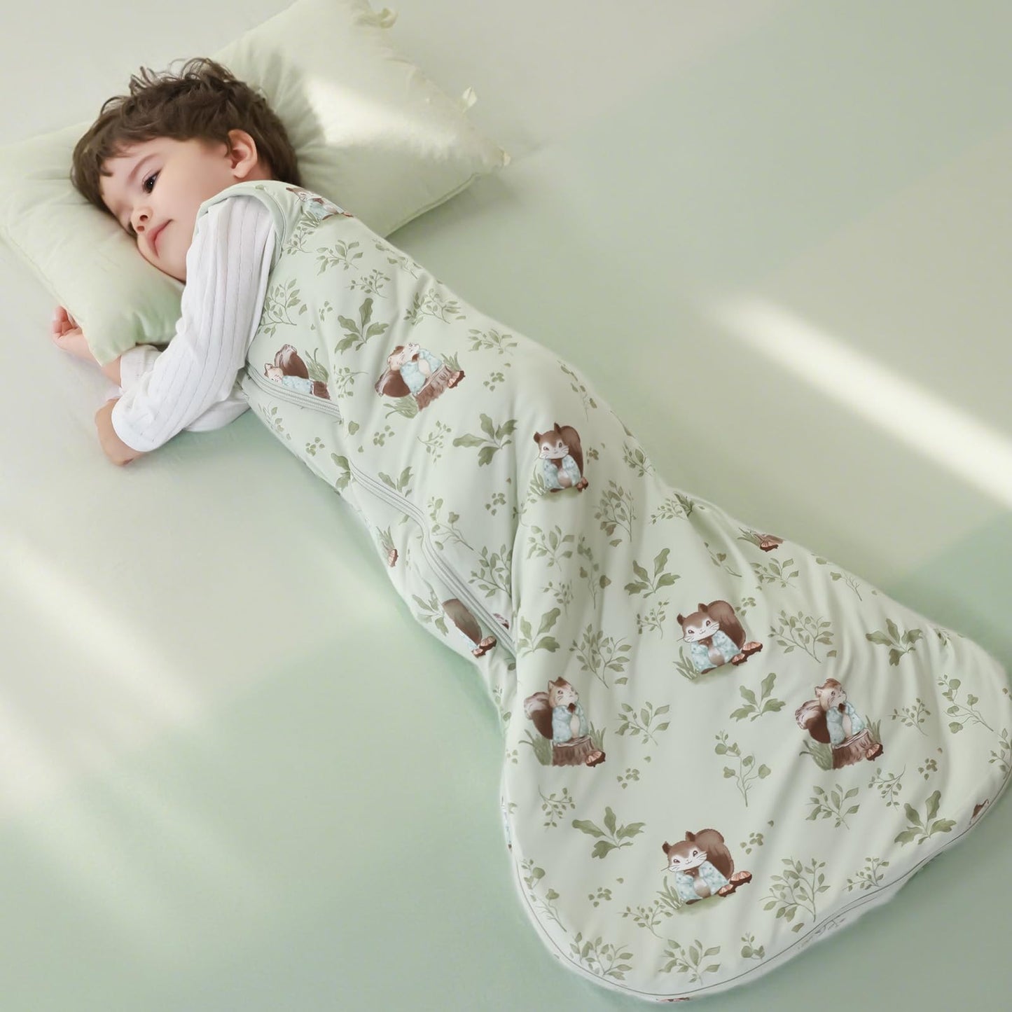 Mosebears Winter Sleeping Bag Baby 2.5 Tog, Bamboo Fibre Baby Sleeping Bag, Extremely Soft and Warm L (18-36 Months)