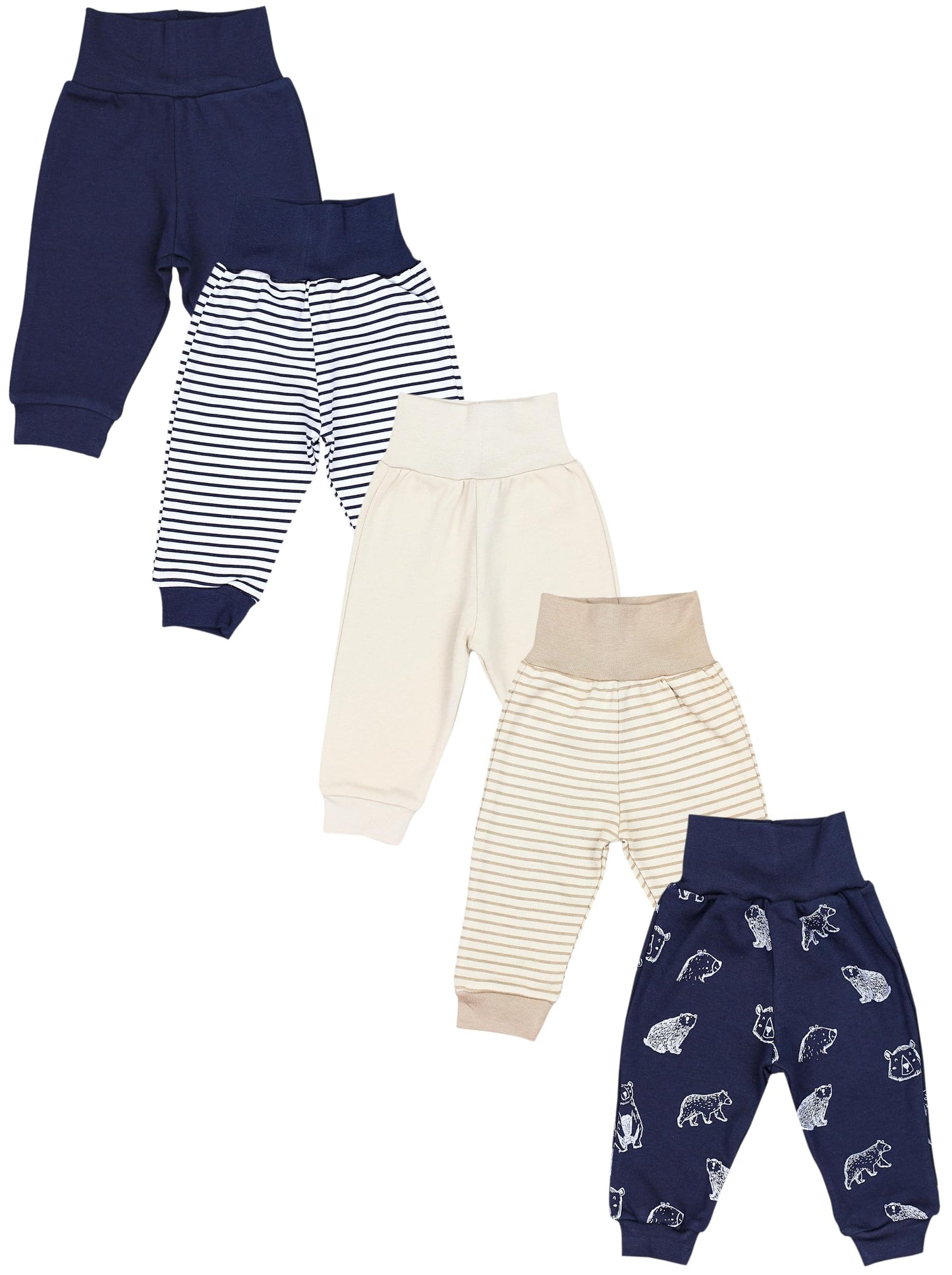 TupTam Pumphose Baby 5er Pack Unisex - Bequeme Baby Hose für Jungen und Mädchen aus Oeko-Tex Baumwolle