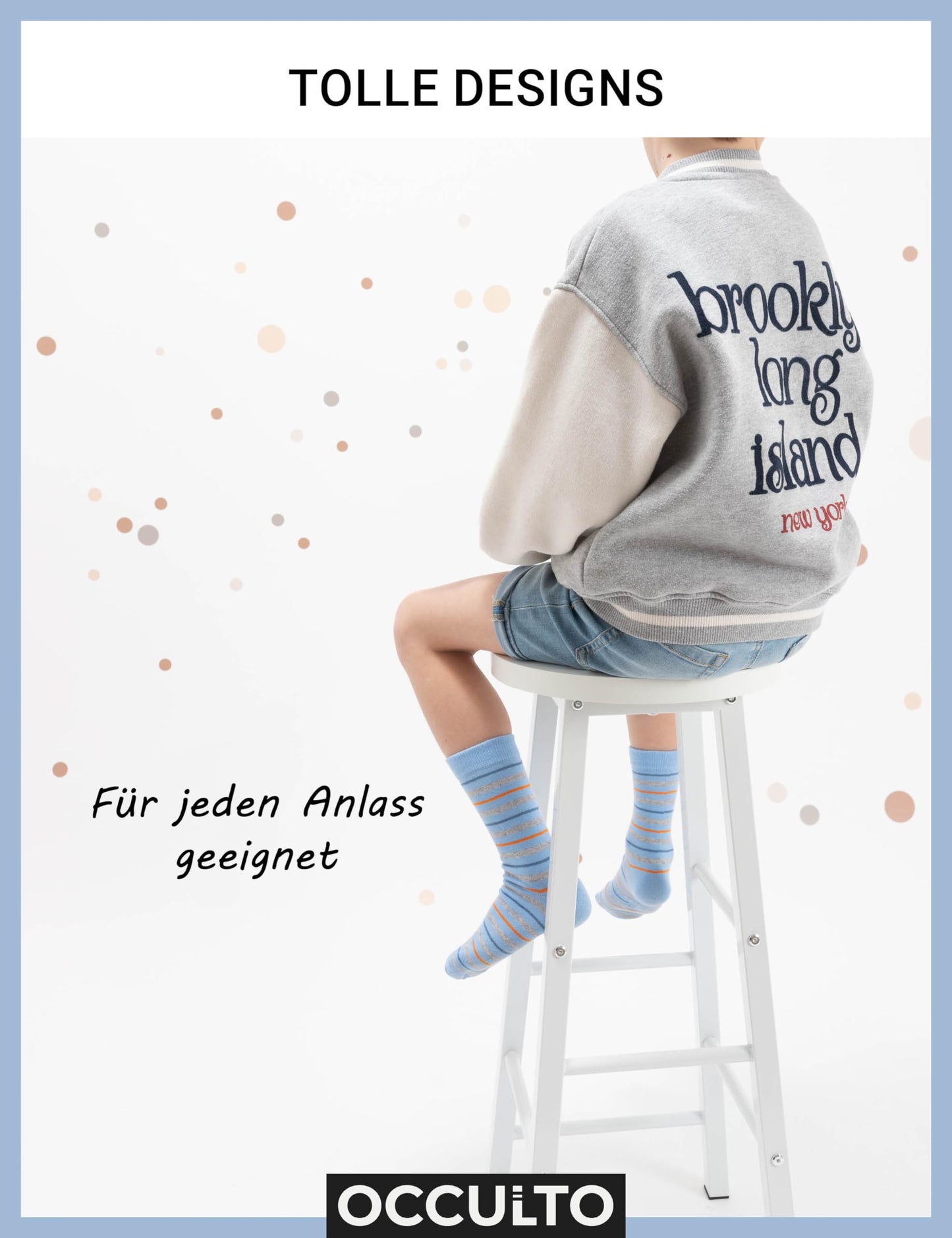 Occulto Jungen & Mädchen Bunte Socken 10er Pack (Modell: Estilo)