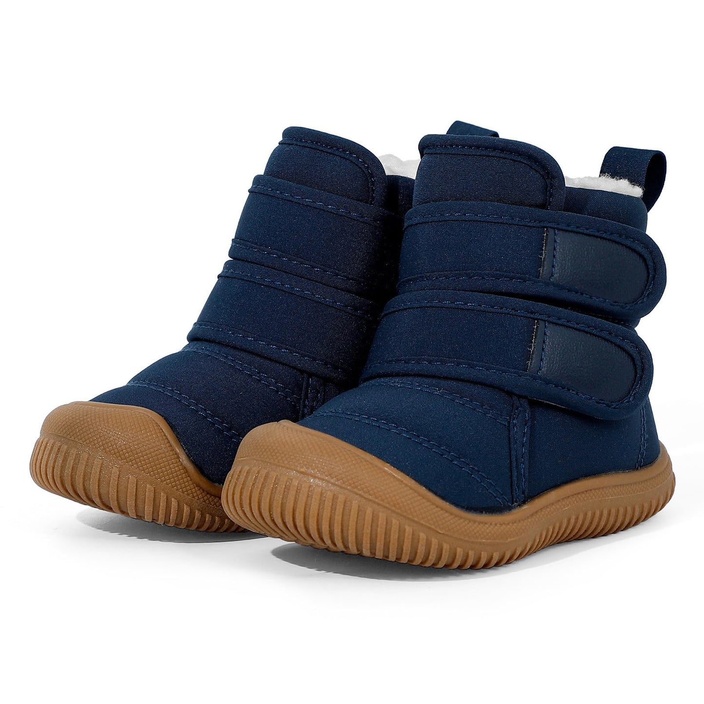 MASOCIO Winter Shoes Baby Boots Boys Girls Toddler Winter Boots Plush Flat Rubber Non-Slip Size 19-27 EU
