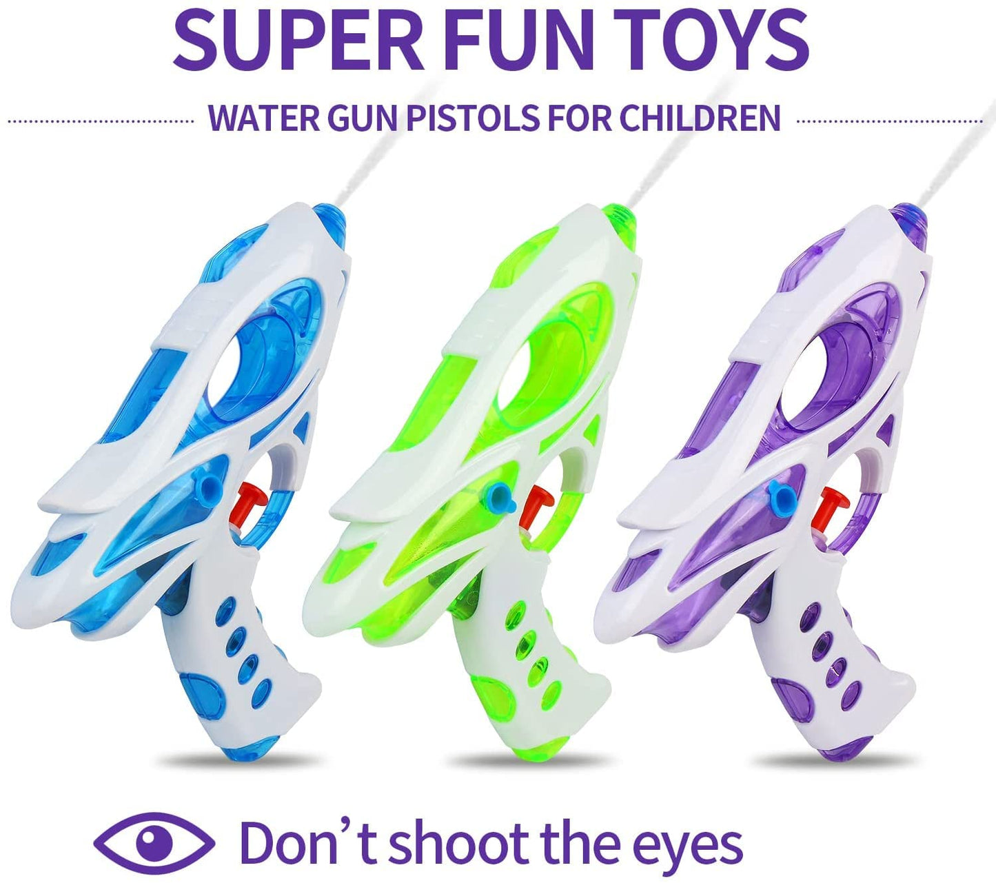 DERAYEE 12 Stück wasserpistole klein,Wasserspritzpistolen,Spritzpistole,Mini Wasserpistolen,Sommer Spielzeug Garten Pool Party Mitgebsel für Kinder
