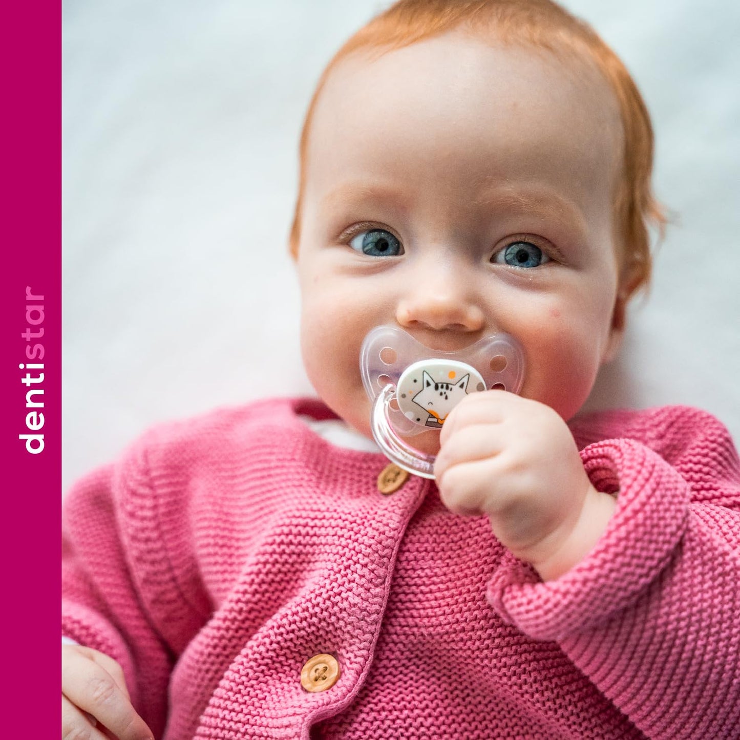 dentistar Silikon Schnuller 3er-Set - Größe 3, ab 14 Monate - Zahnfreundlicher Nuckel mit Dentalstufe – BPA-frei - Made in Germany - Blumen, Lila