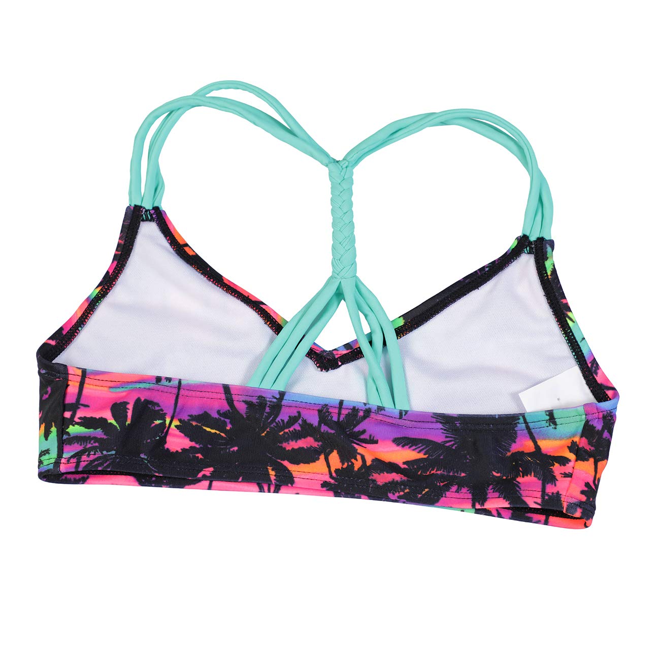 DUSISHIDAN Bikini Kinder Mädchen Zweiteiliger Bademode Süß Badeanzug Zurück überqueren Sommer Swimsuit 110-176