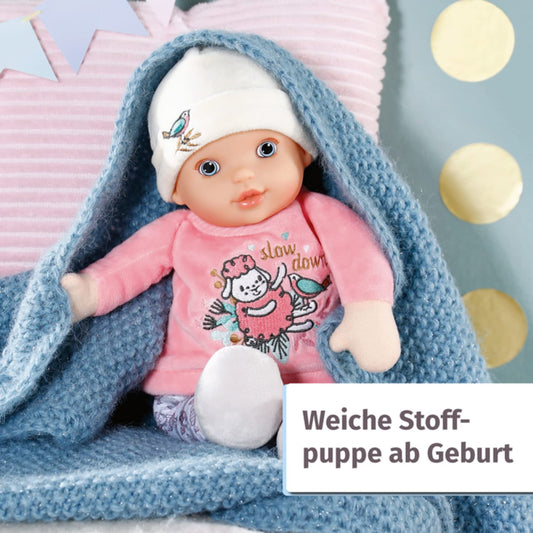 Zapf Creation 706428 Baby Annabell Sweetie for Babies 30cm - weiche rosa Stoffpuppe für Babys, integrierte Rassel, waschbar, ab Geburt nutzbar.
