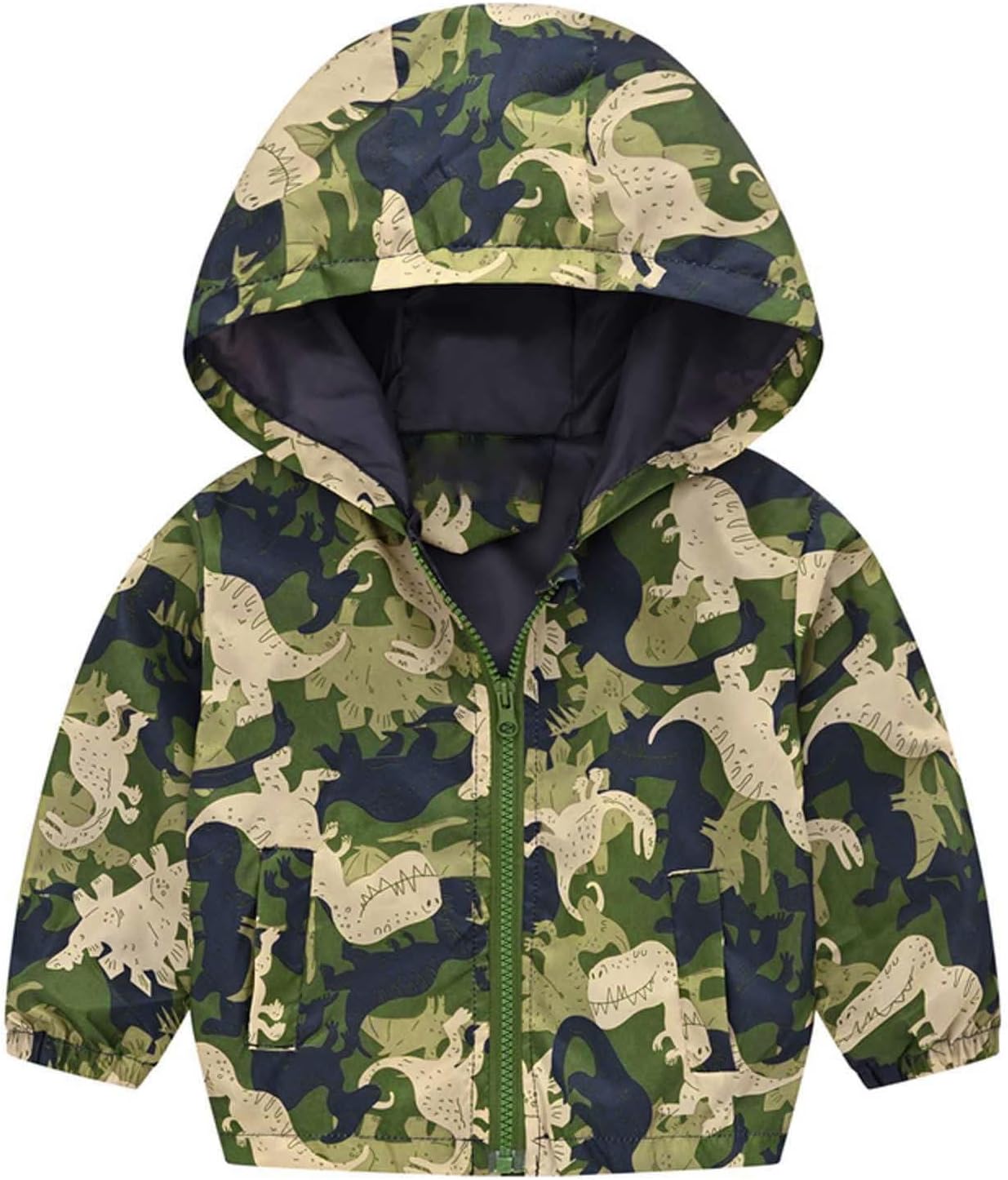 KQIVAM Children's Rain Jacket Transition Jacket Waterproof Outdoor Jacket Windproof with Hood Waterproof Jacket for Children Unisex Rainwear for Girls and Boys