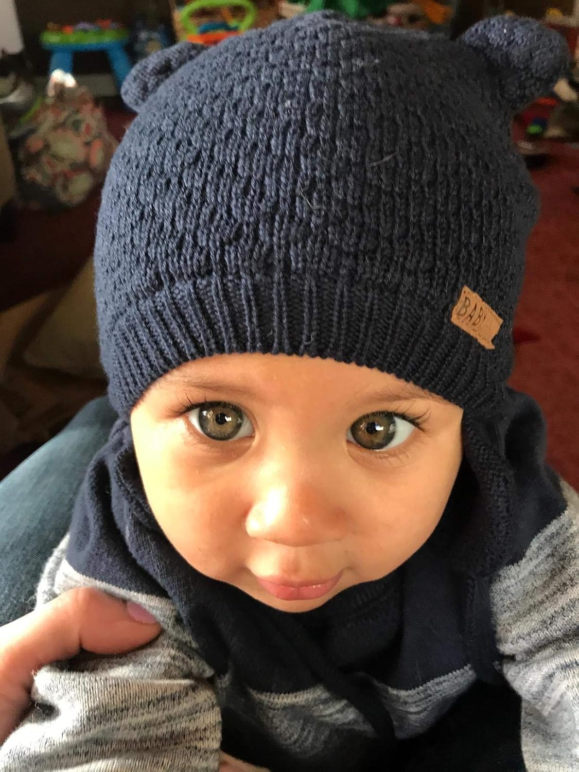DRESHOW Unisex Baby Mütze Süßer Bär Kleinkind Earflap Beanie Warm für Herbst Wintermütze