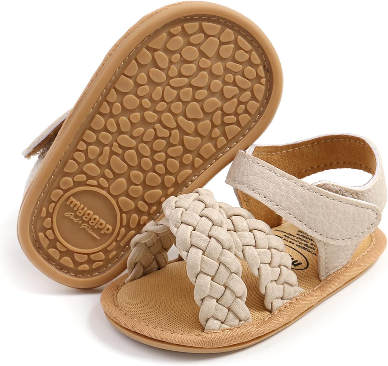 RVROVIC Babyschuhe für Jungen und Mädchen – Premium Weiche Anti-Rutsch Gummisohle für Säuglinge – Sommer Outdoor Sandalen für Kleinkind Erste Walker