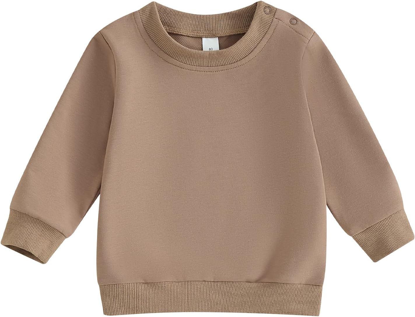 ESSECMBS Kleinkind Baby Jungen Daliy Sweatshirt Kleidung Langarm Rundhalsausschnitt Einfarbig Oberteile Kleiner Junge Frühling Herbst Baumwolle Hemd Kleidung