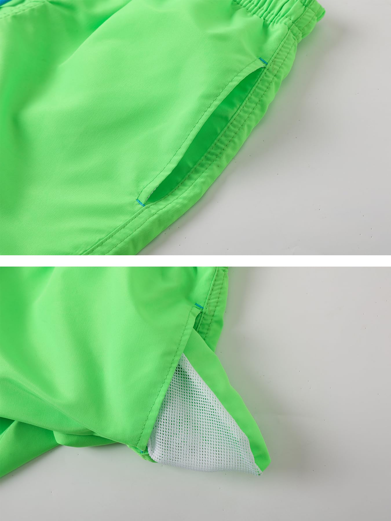 SERENYOU Boys' Board Shorts Children's Pattern Changing Swimming Shorts with Mesh Lining