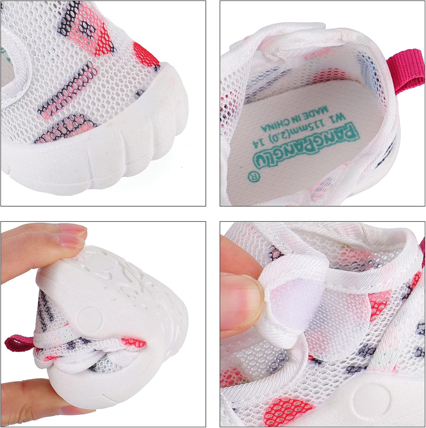 LACOFIA Baby Lauflernschuhe Unisex Erste Babyschuhe Kleinkind Mesh Sneaker rutschfeste Atmungsaktive Turnschuhe