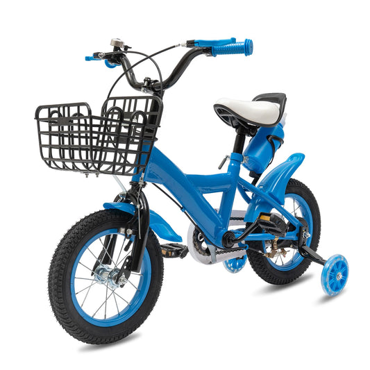 Charocean 12 Zoll Kinderfahrrad für ab 2-5 Jahre Jungen & Mädchen, Upgraded Kinder Fahrrad mit Stützrädern, Fahrrad für Kinder, HöHenverstellbar Kinderfahrräder für Schulung Outdoor Reiten - Meloni2