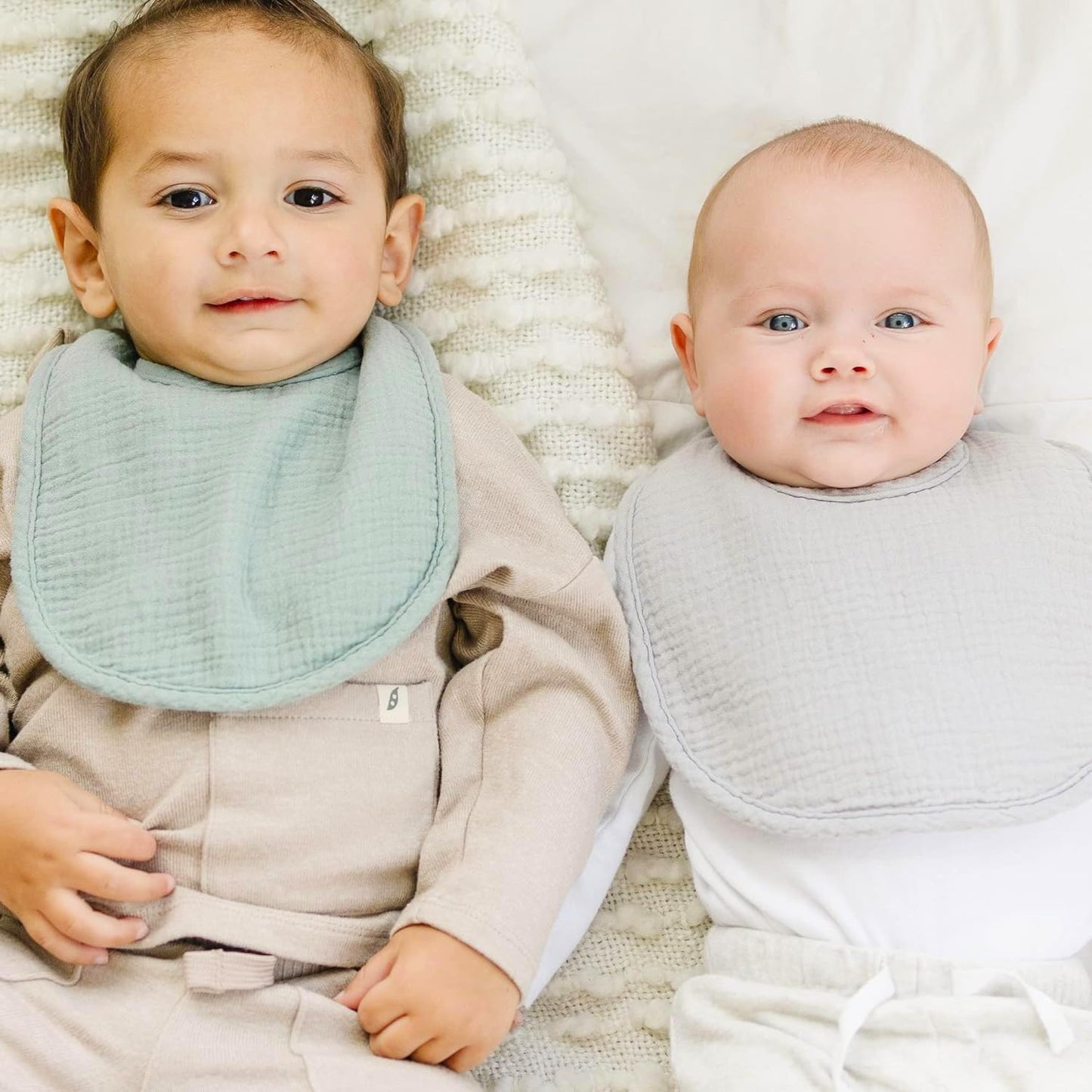 SLOSH Lätzchen Baby Für Neugeborene Babylätzchen für Babys und Kleinkinder Jungen und Mädchen Unisex Set Druckknopf