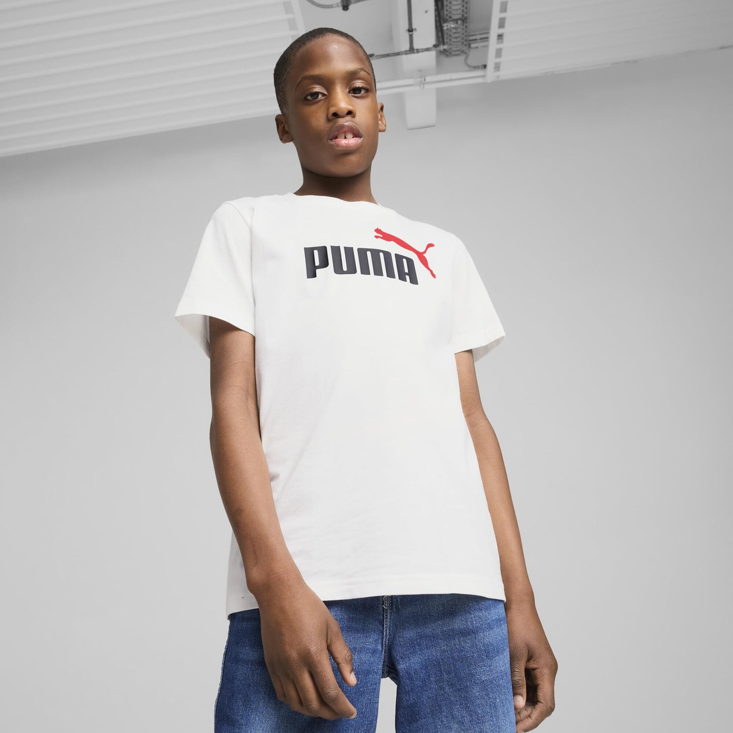PUMA Jungen ESS 2 Color No.1 Logo Tee B T-Shirts (1er Pack)