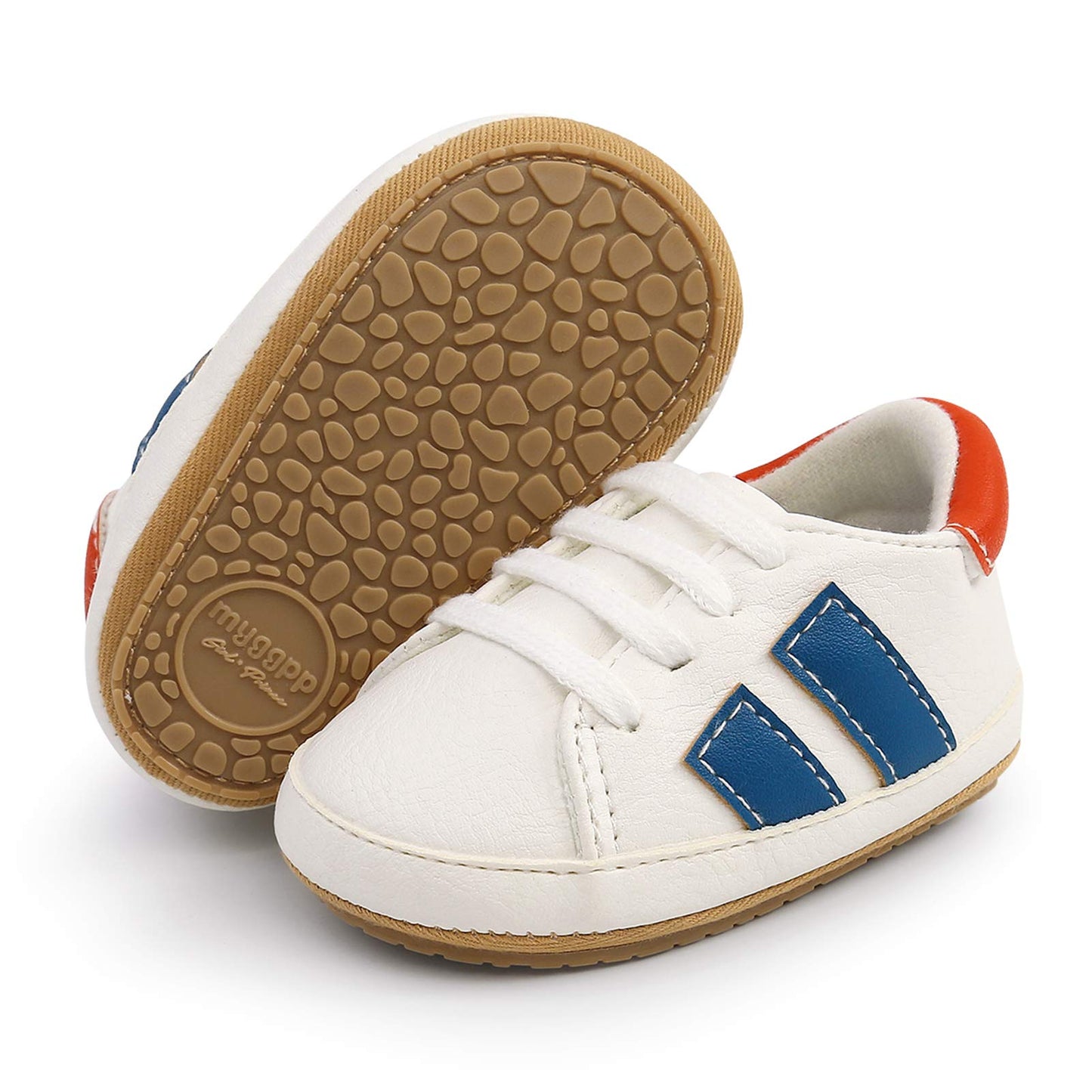 RVROVIC Babyschuhe Anti-Rutsch Oxford Loafer Flats für Jungen und Mädchen aus PU Leder mit weicher Sohle