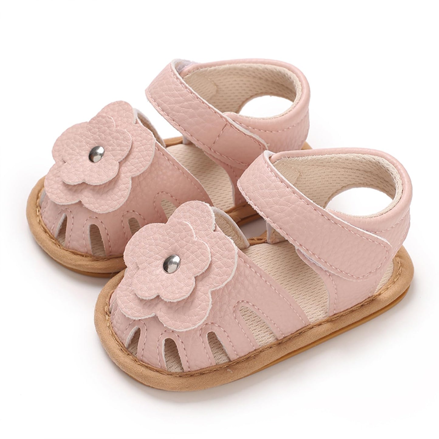 MASOCIO Babyschuhe Mädchen Sandalen Sommer Schuhe Flach Gummi Rutschfest