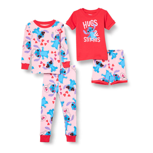 Essentials Disney | Marvel | Star Wars Baby und Mädchen Pyjama-Set, 4-Teilig (Zuvor Spotted Zebra)